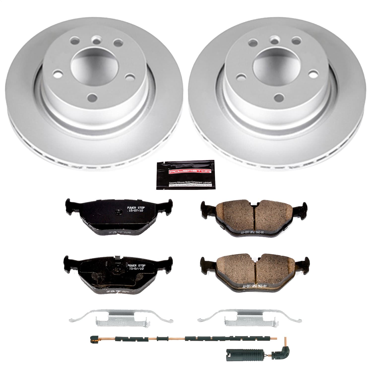 Power Stop - CRK962 - Rear - Disc Brake Pad and Rotor Kit image 1