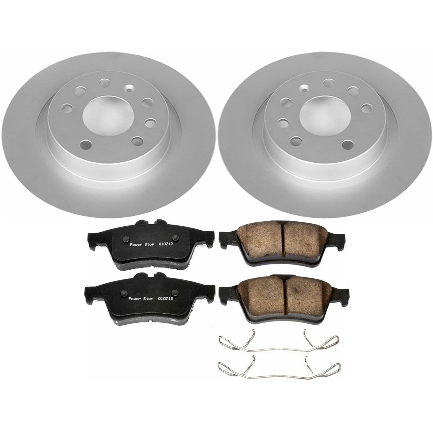 Power Stop - CRK981 - Rear - Disc Brake Pad and Rotor Kit image 1