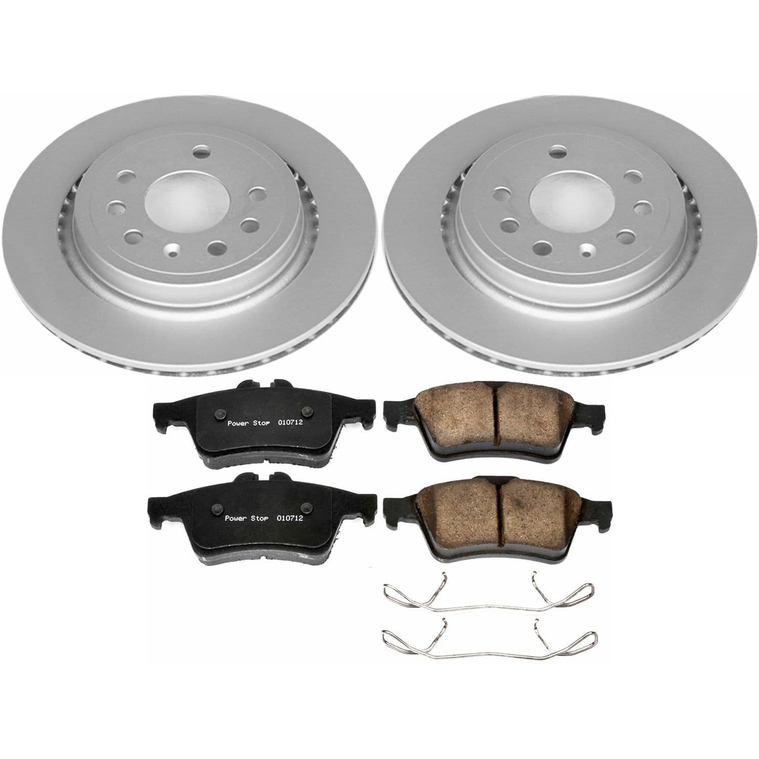 Power Stop - CRK983 - Rear - Disc Brake Pad and Rotor Kit image 1
