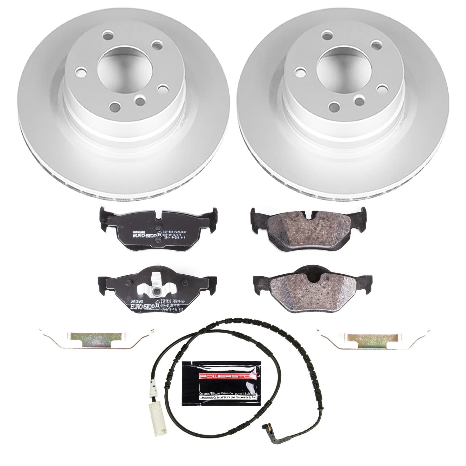 Power Stop - ESK044 - Rear - Disc Brake Pad and Rotor Kit image 1