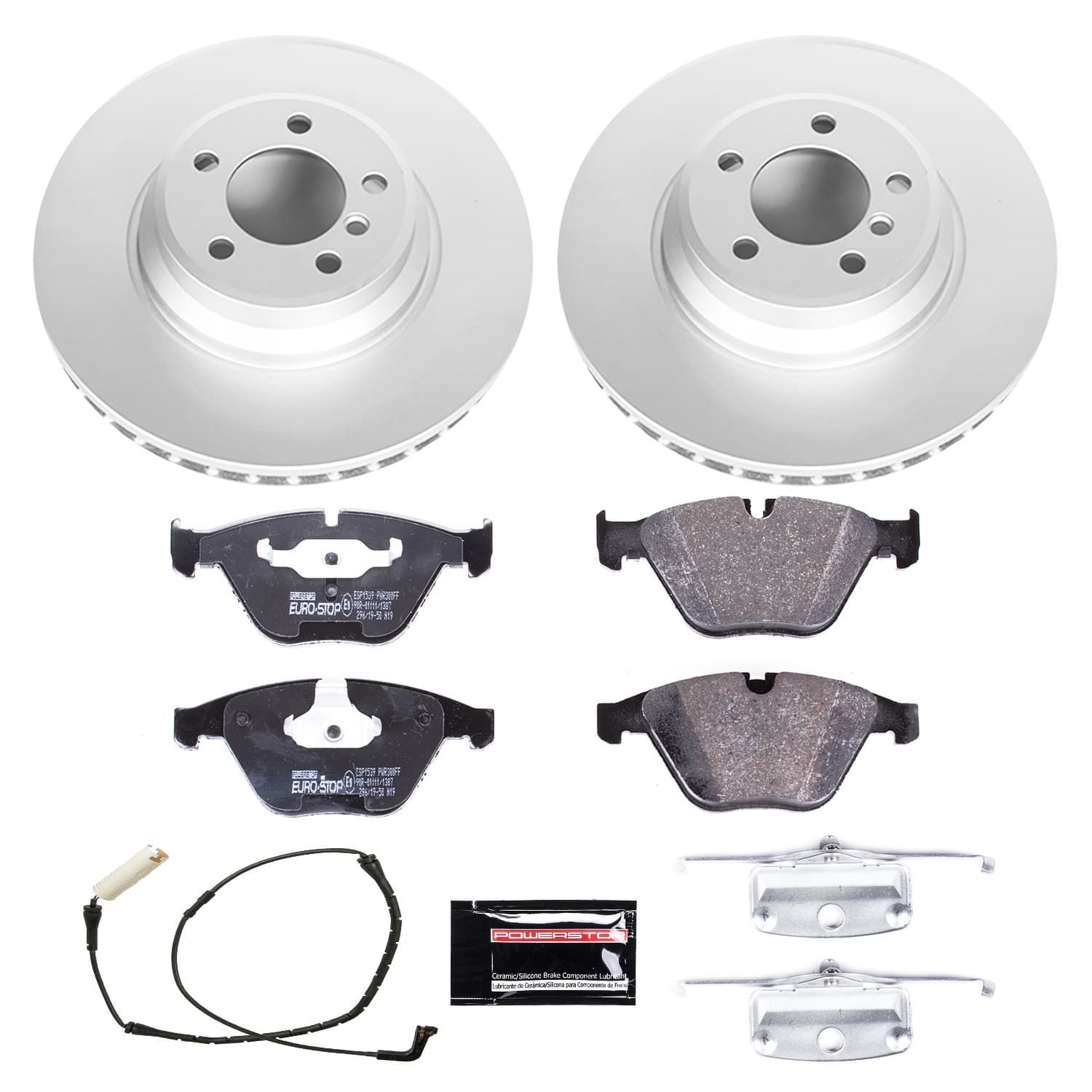 Power Stop - ESK2054 - Front - Disc Brake Pad and Rotor Kit image 1