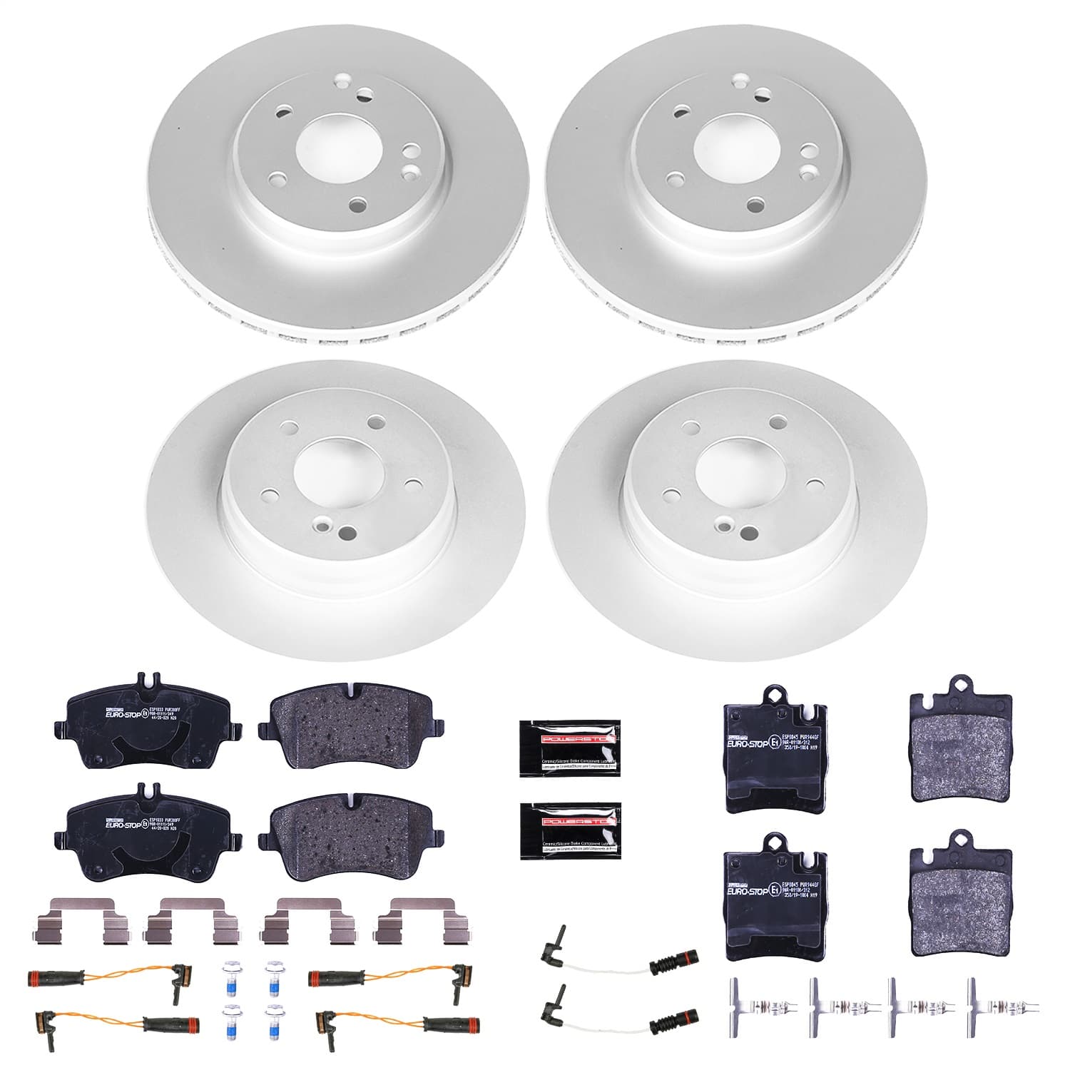 Power Stop - ESK2783 - Front and Rear - Disc Brake Pad and Rotor Kit image 1