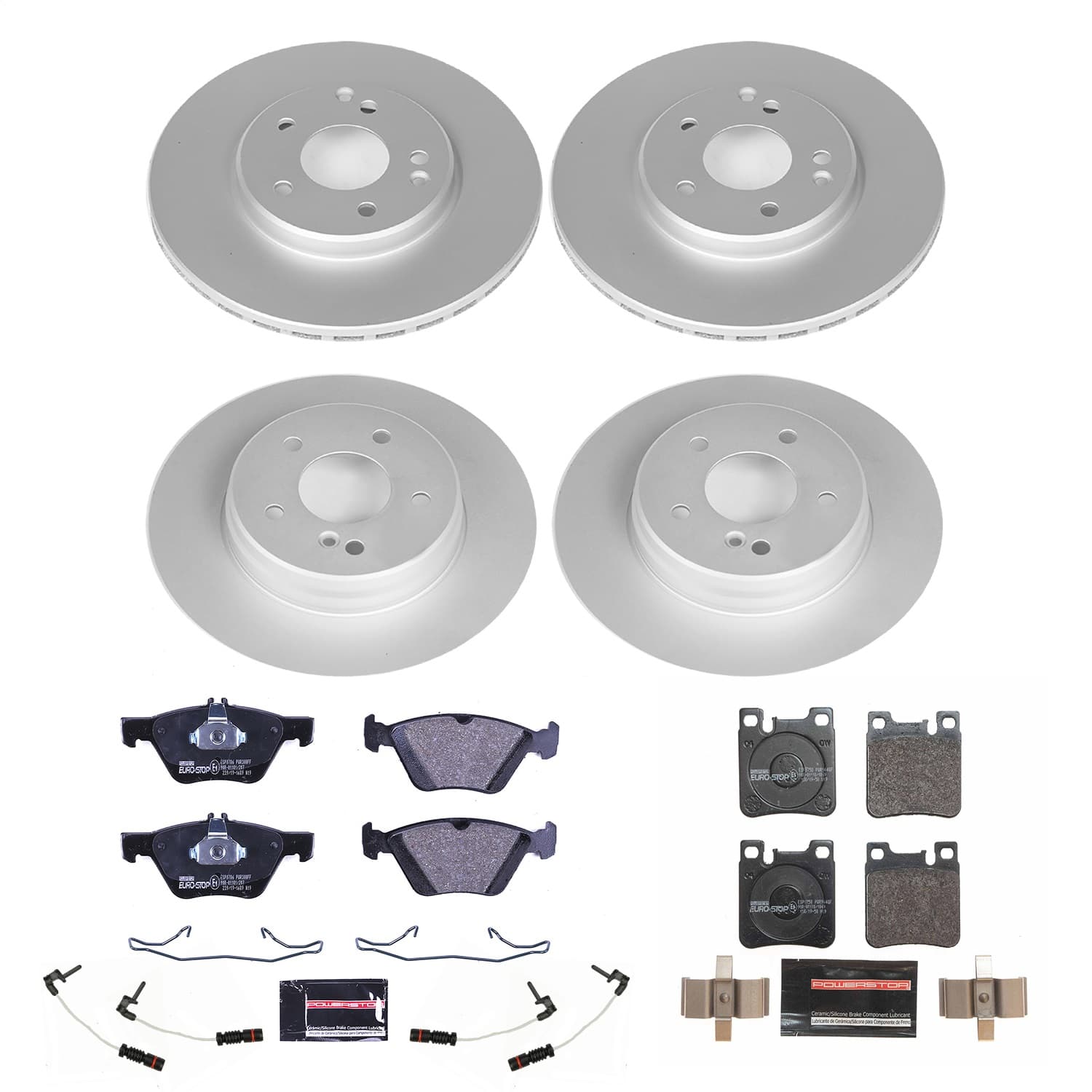 Power Stop - ESK2785 - Front and Rear - Disc Brake Pad and Rotor Kit image 1