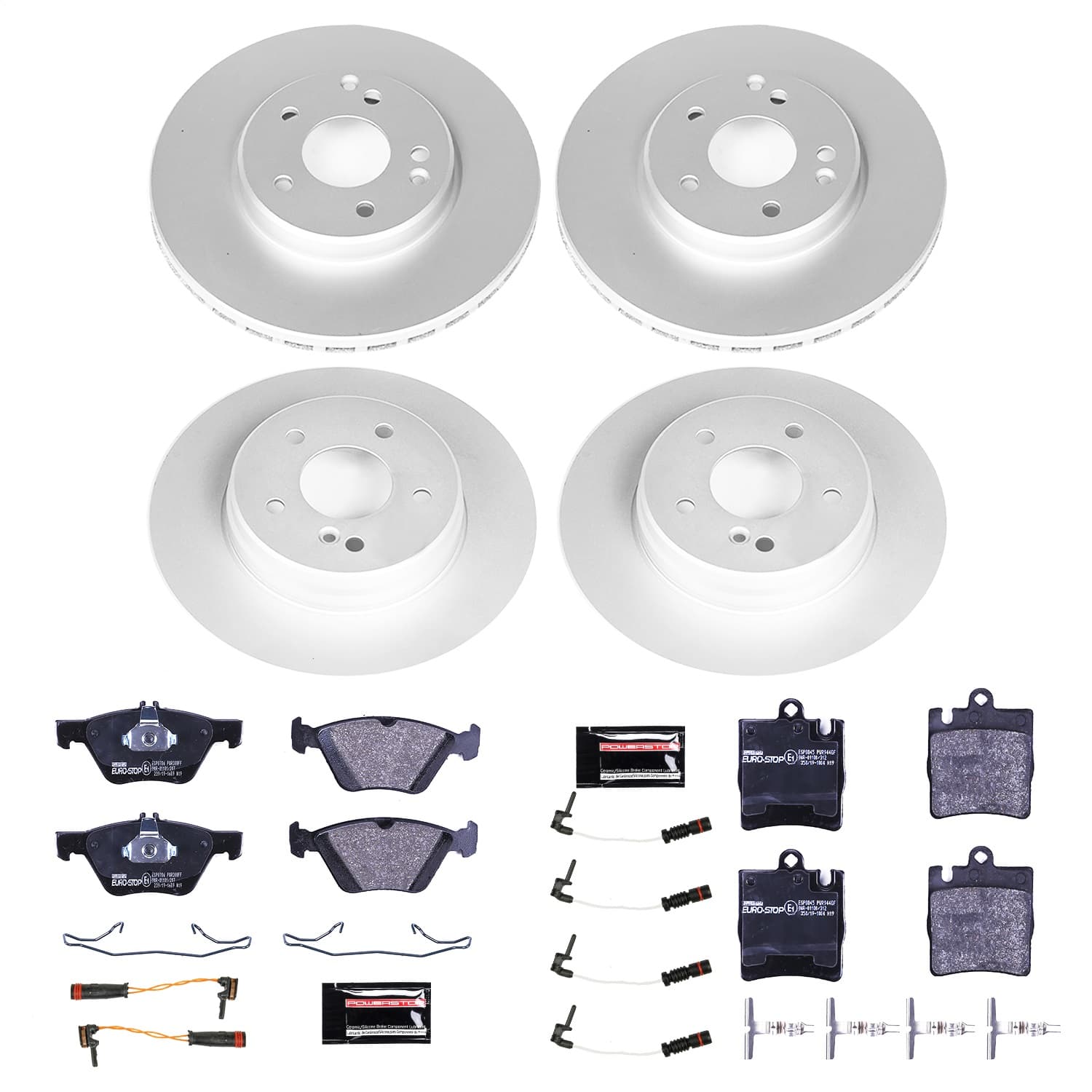 Power Stop - ESK2786 - Front and Rear - Disc Brake Pad and Rotor Kit image 1