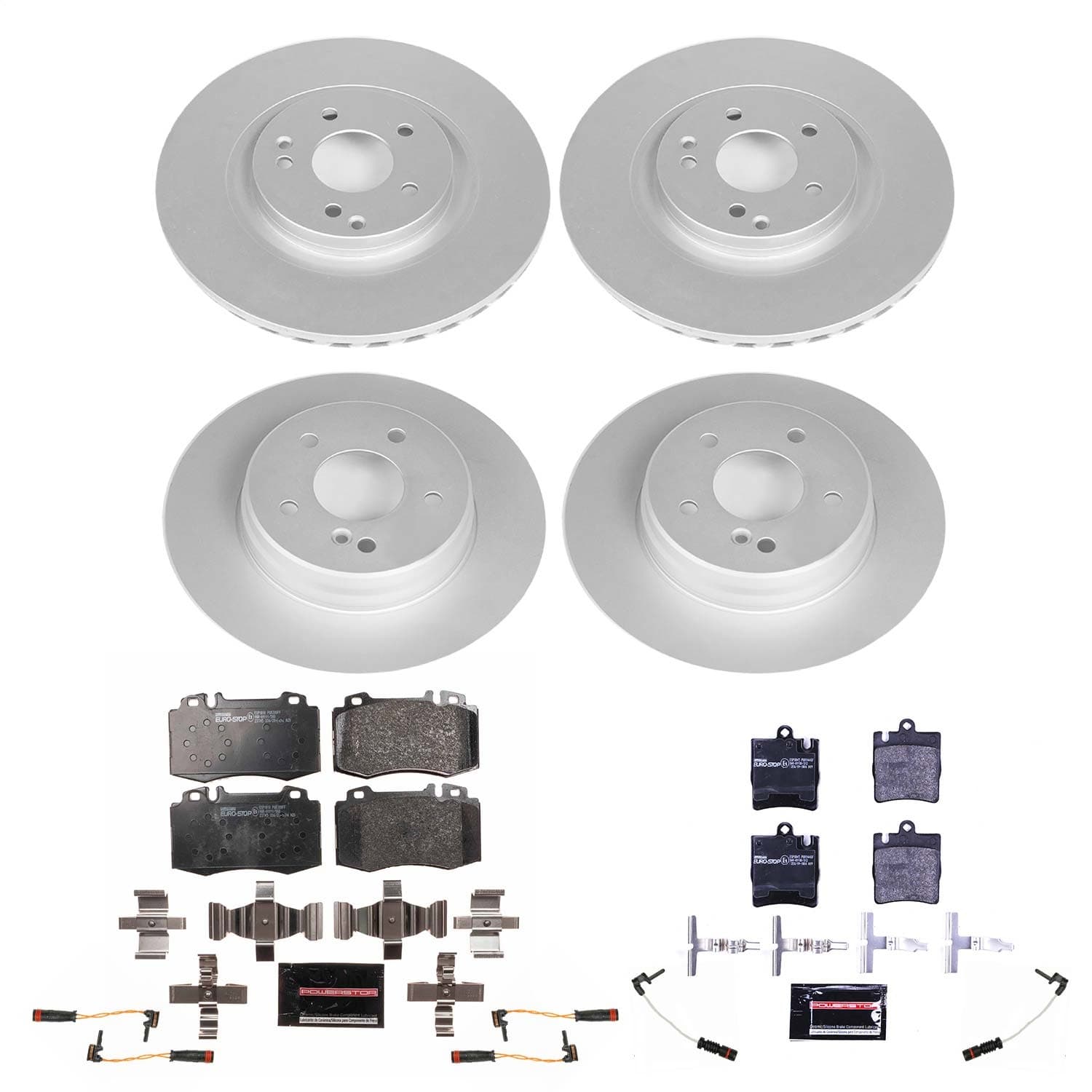 Power Stop - ESK2791 - Front and Rear - Disc Brake Pad and Rotor Kit image 1