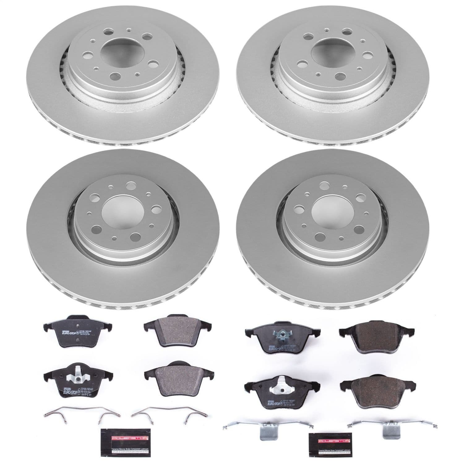 Power Stop - ESK2835 - Front and Rear - Disc Brake Pad and Rotor Kit image 1