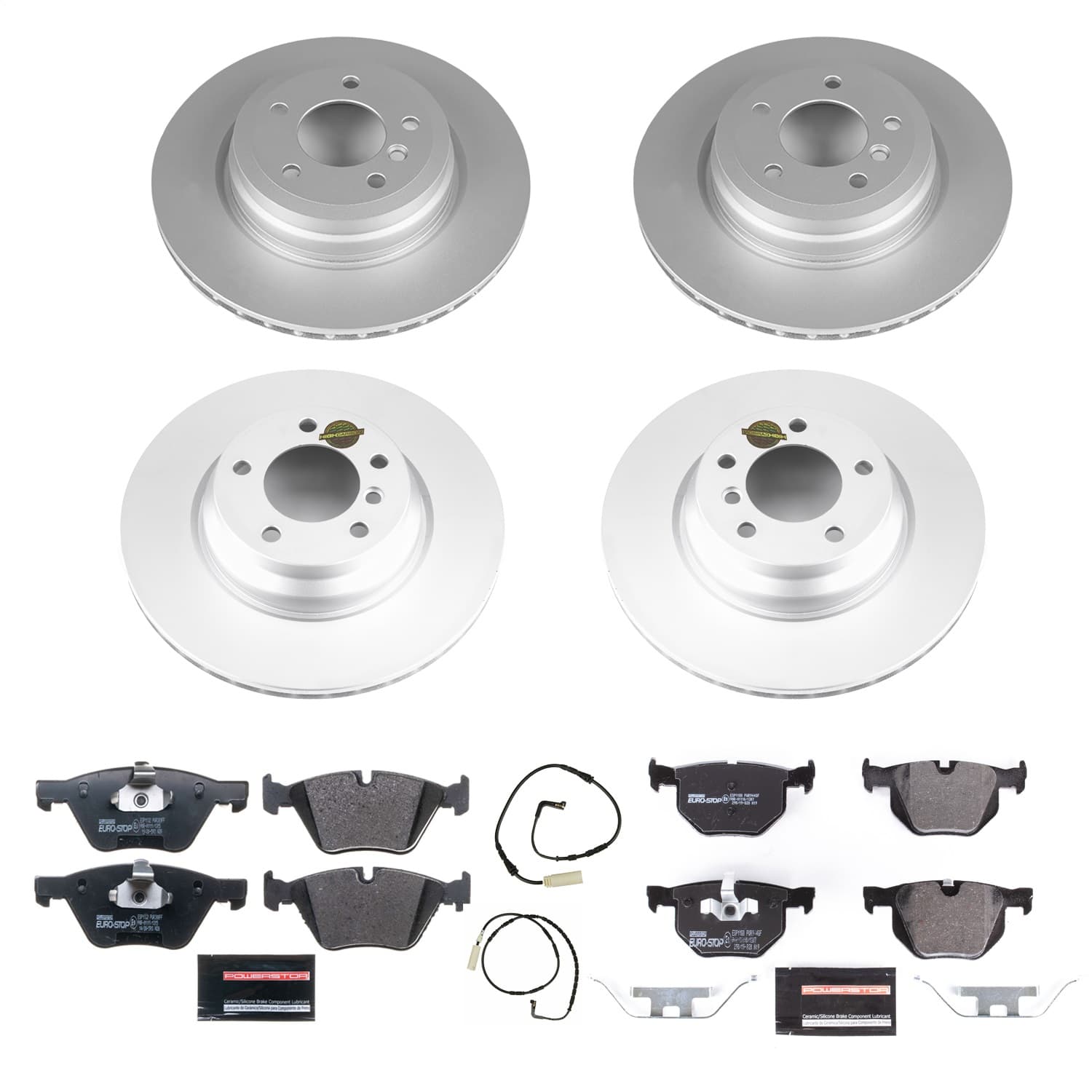 Power Stop - ESK2886 - Front and Rear - Disc Brake Pad and Rotor Kit image 1