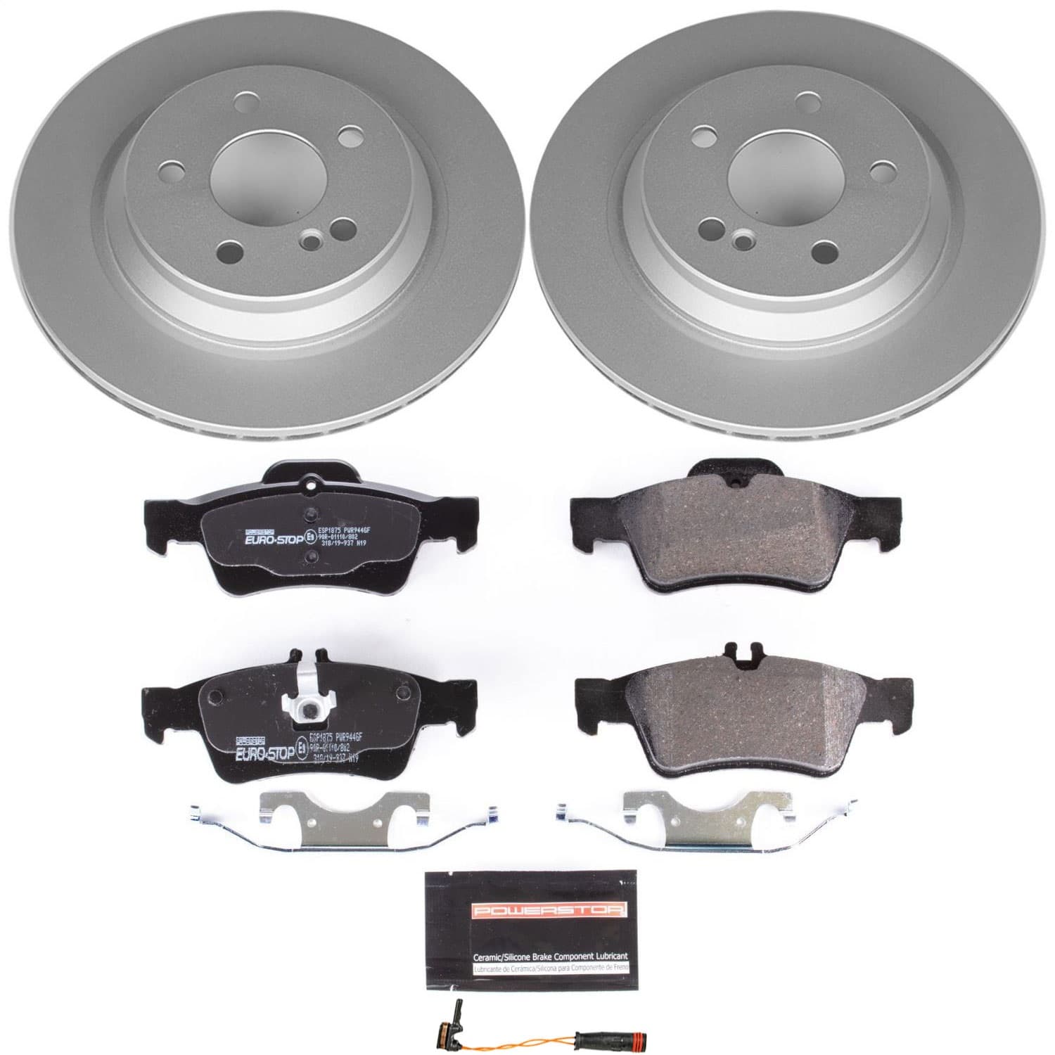 Power Stop - ESK2998 - Rear - Disc Brake Pad and Rotor Kit image 1