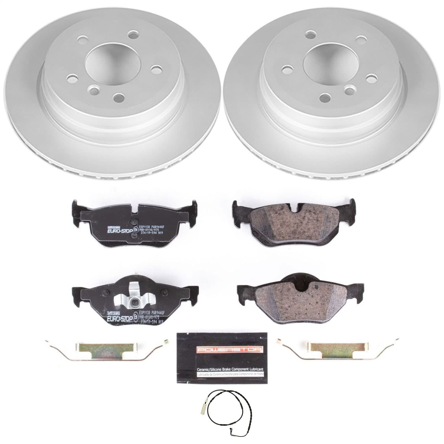 Power Stop - ESK3002 - Rear - Disc Brake Pad and Rotor Kit image 1