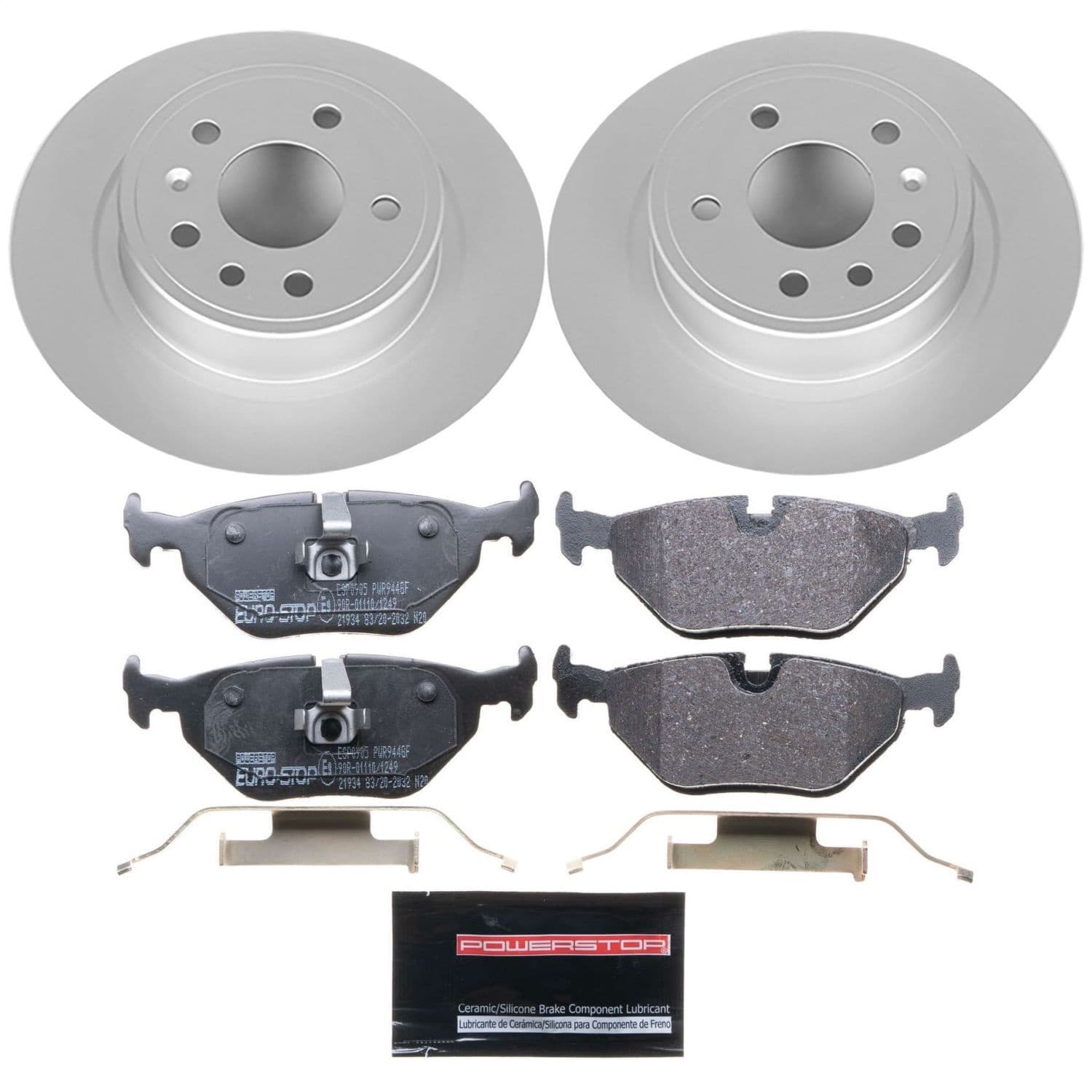 Power Stop - ESK3080 - Rear - Disc Brake Pad and Rotor Kit image 1