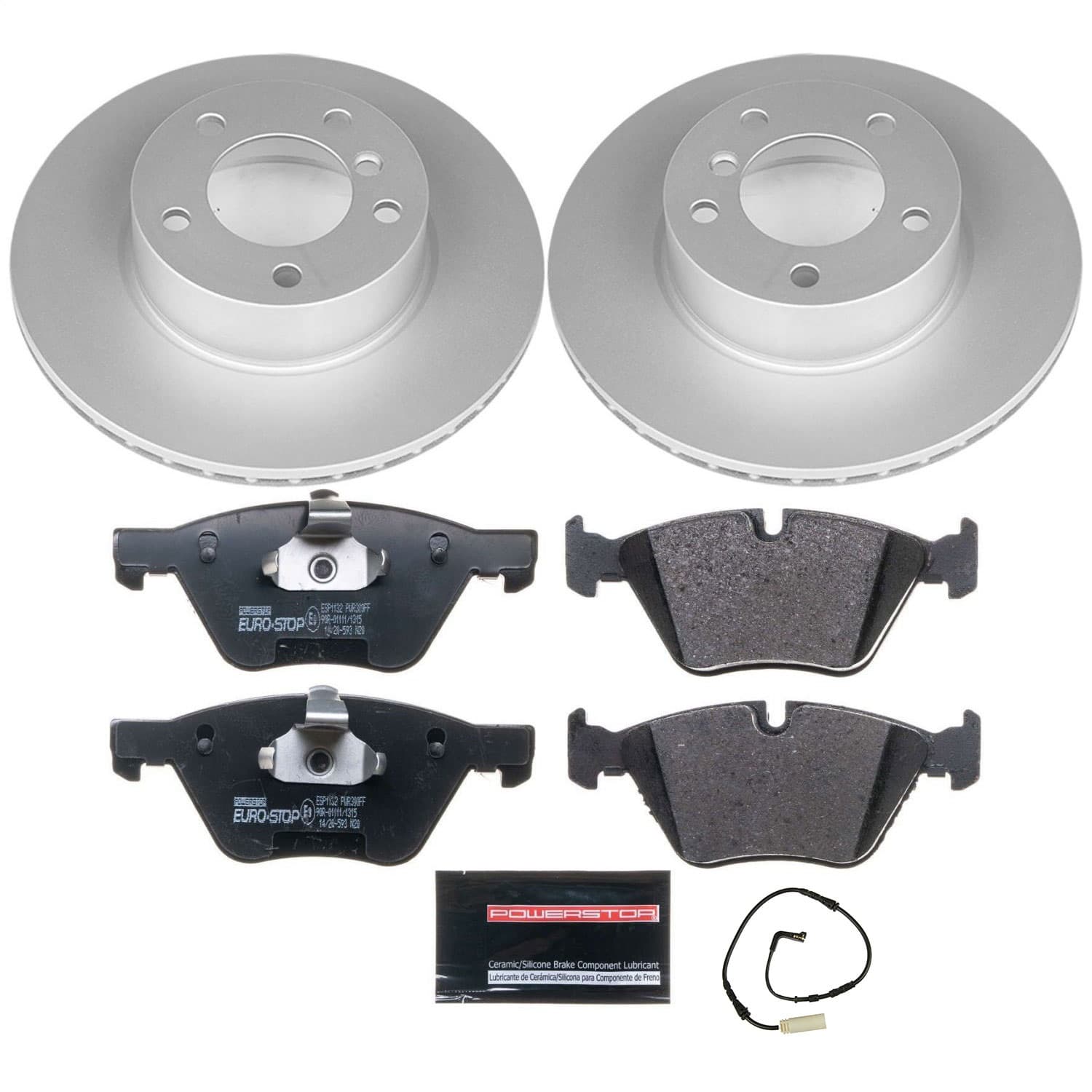 Power Stop - ESK3087 - Front - Disc Brake Pad and Rotor Kit image 1