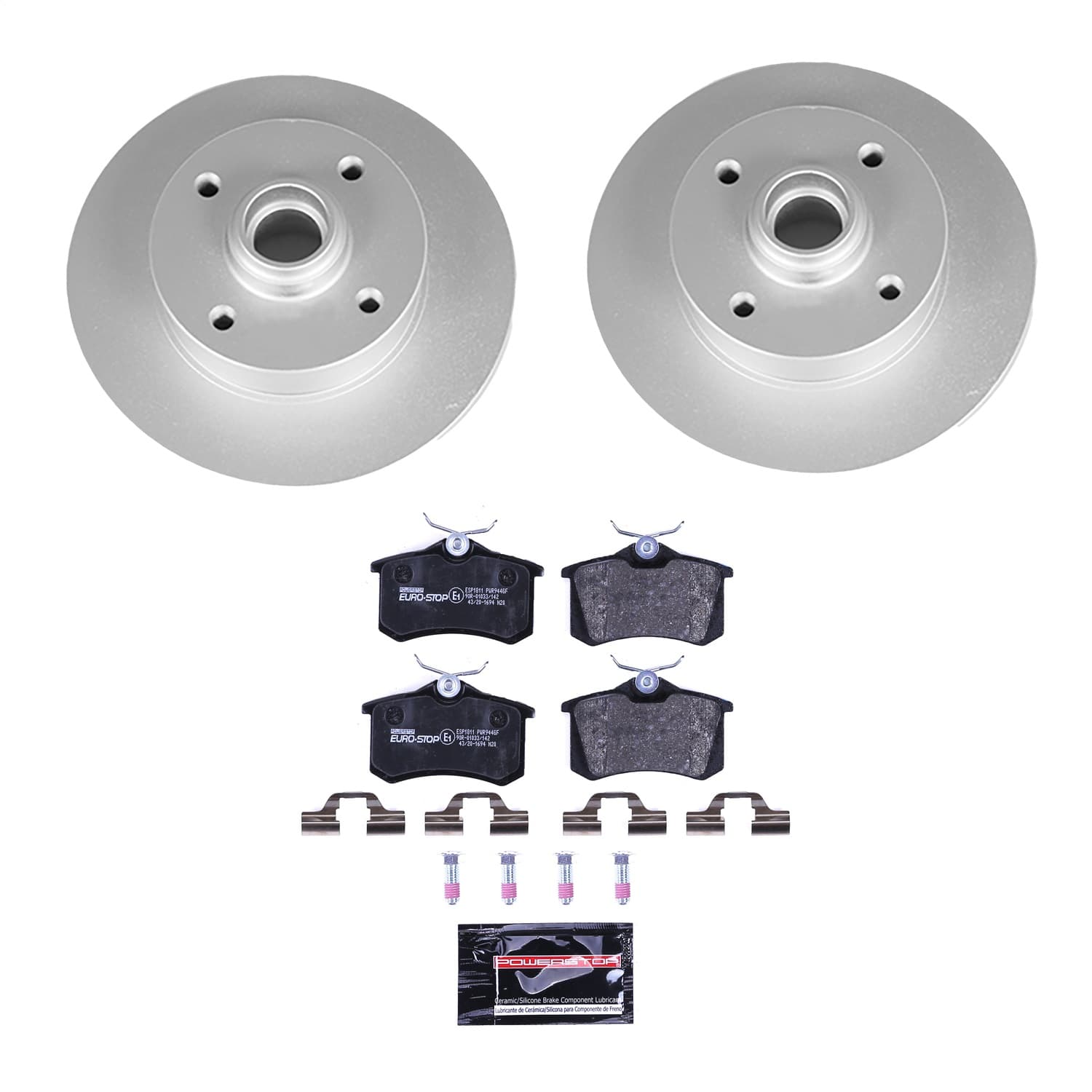 Power Stop - ESK370 - Rear - Disc Brake Pad and Rotor Kit image 1
