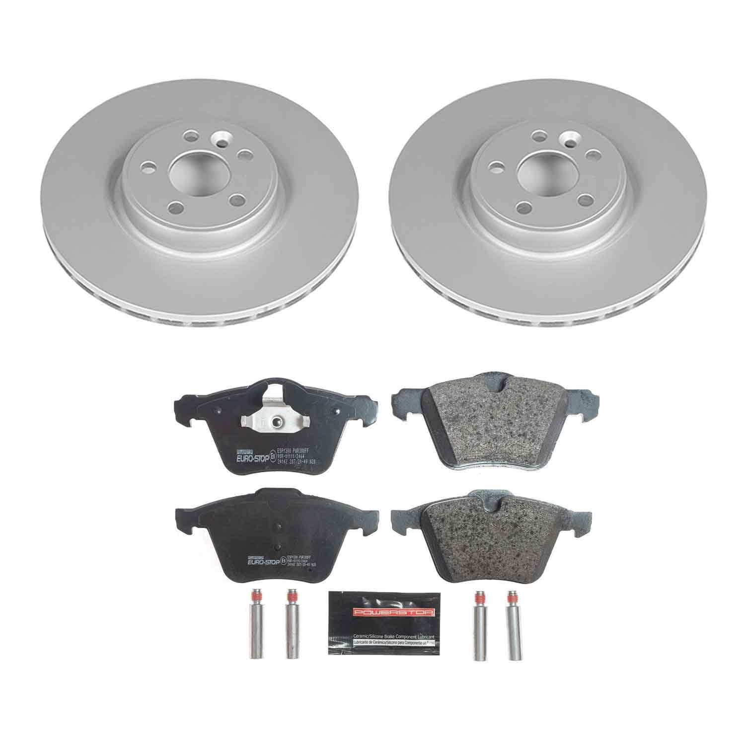 Power Stop - ESK4118 - Front and Rear - Disc Brake Pad and Rotor Kit image 1