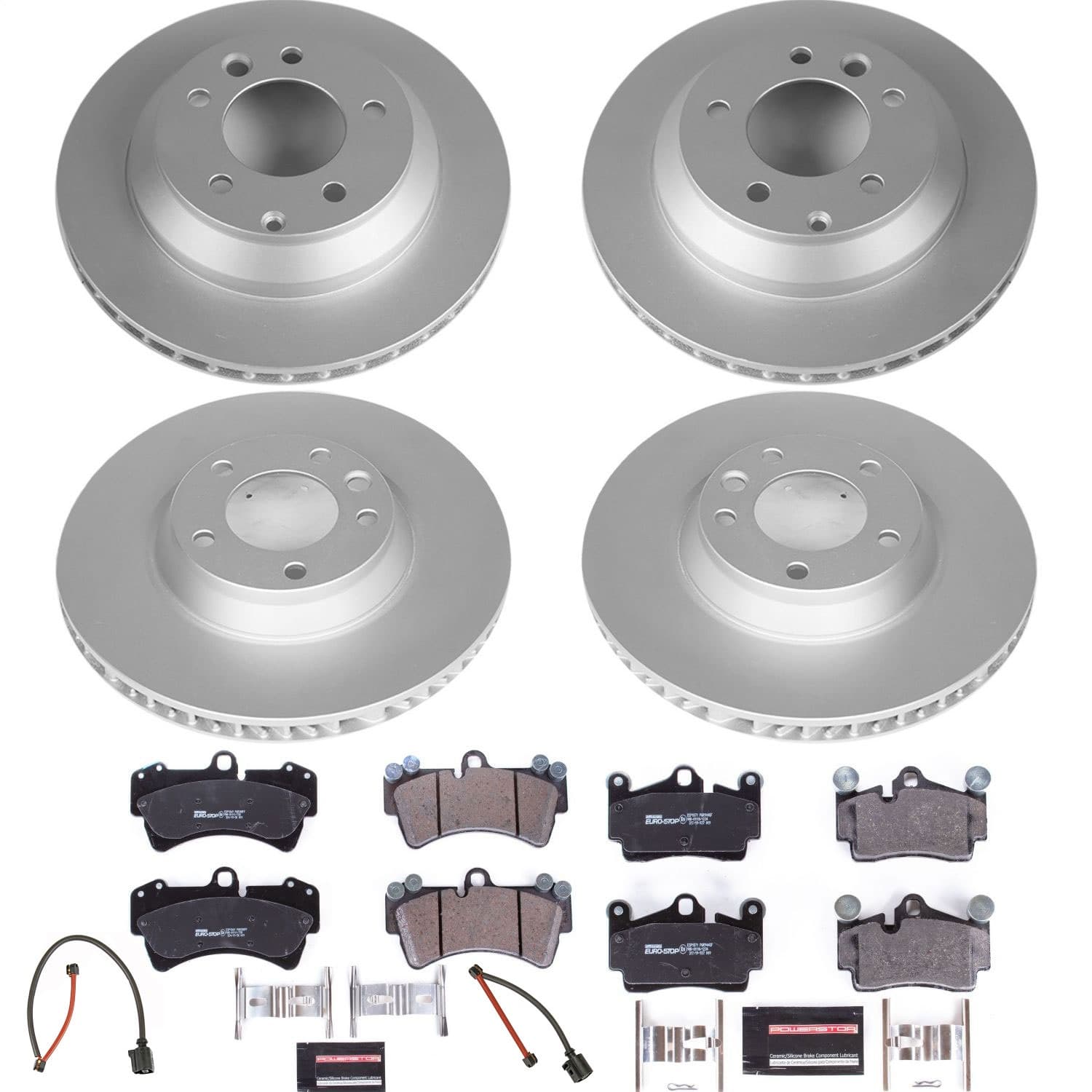 Power Stop - ESK4500 - Front and Rear - Disc Brake Pad and Rotor Kit image 1