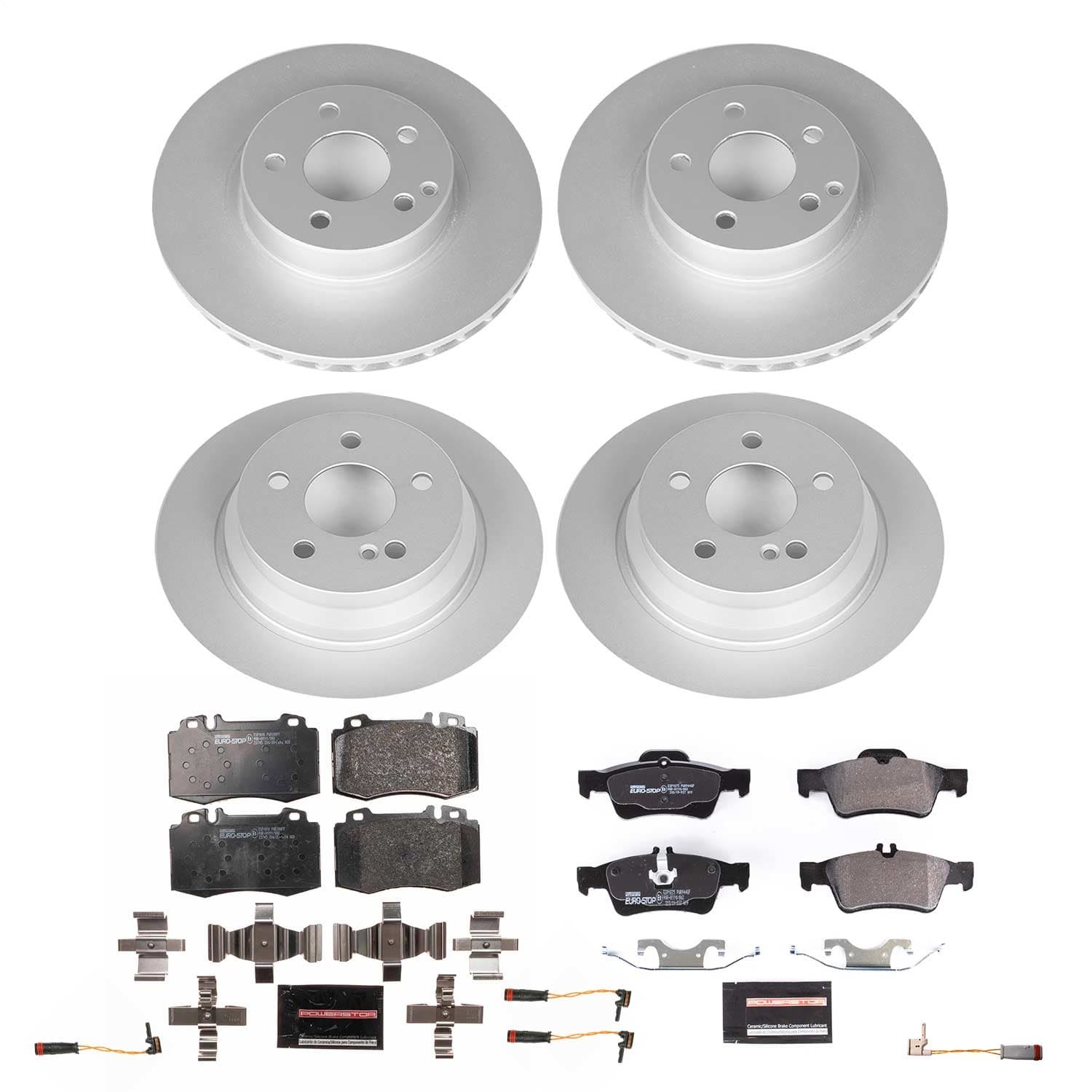 Power Stop - ESK4513 - Front and Rear - Disc Brake Pad and Rotor Kit image 1