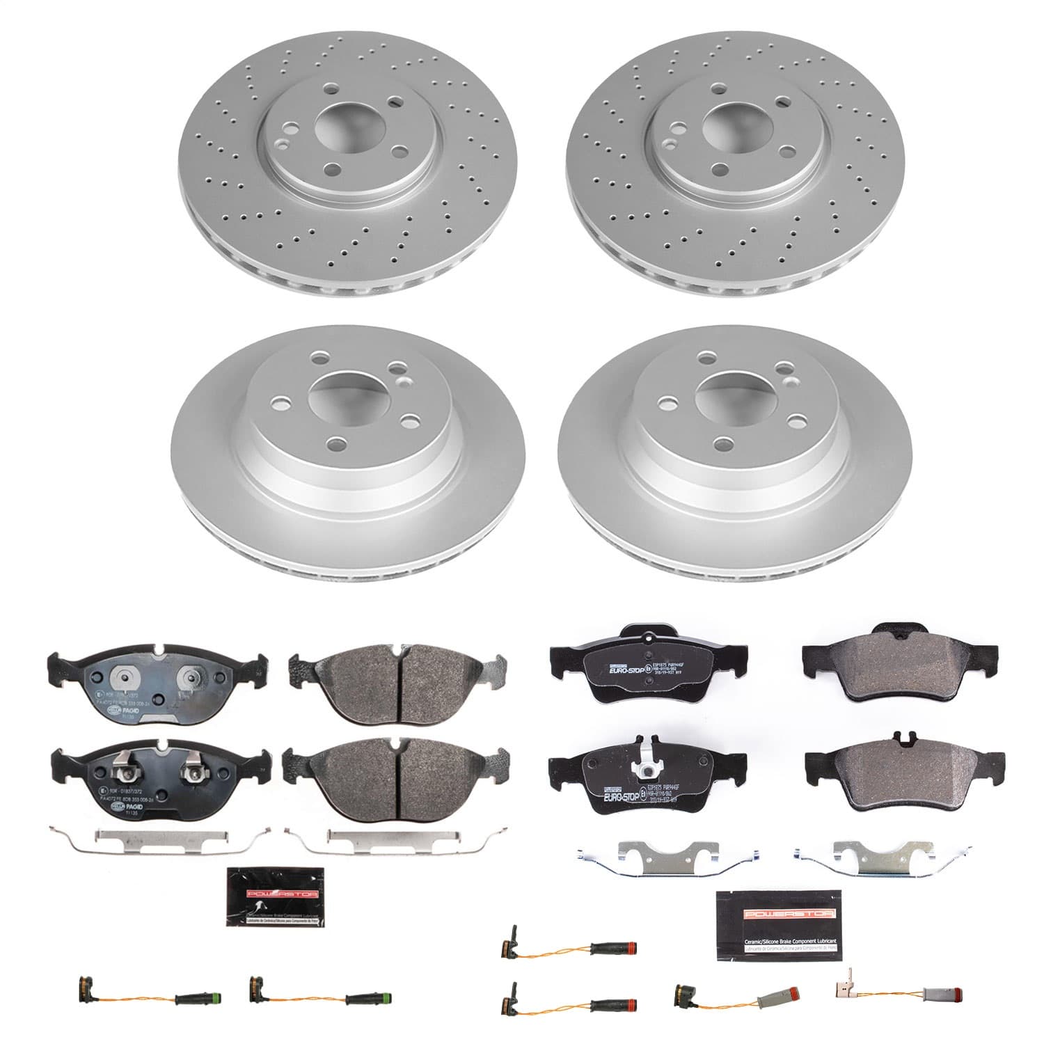 Power Stop - ESK4517 - Front and Rear - Disc Brake Pad and Rotor Kit image 1