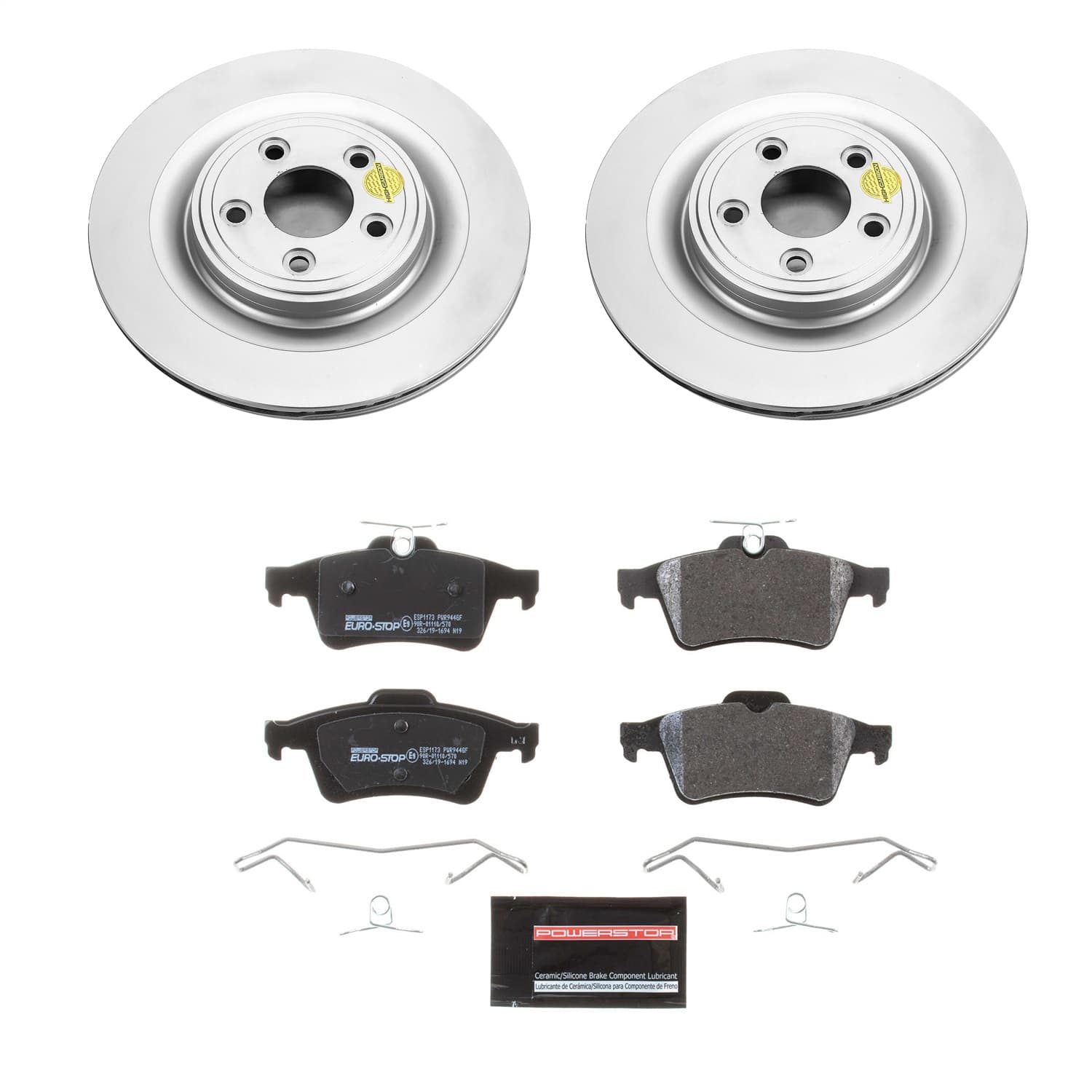 Power Stop - ESK4612 - Rear - Disc Brake Pad and Rotor Kit image 1