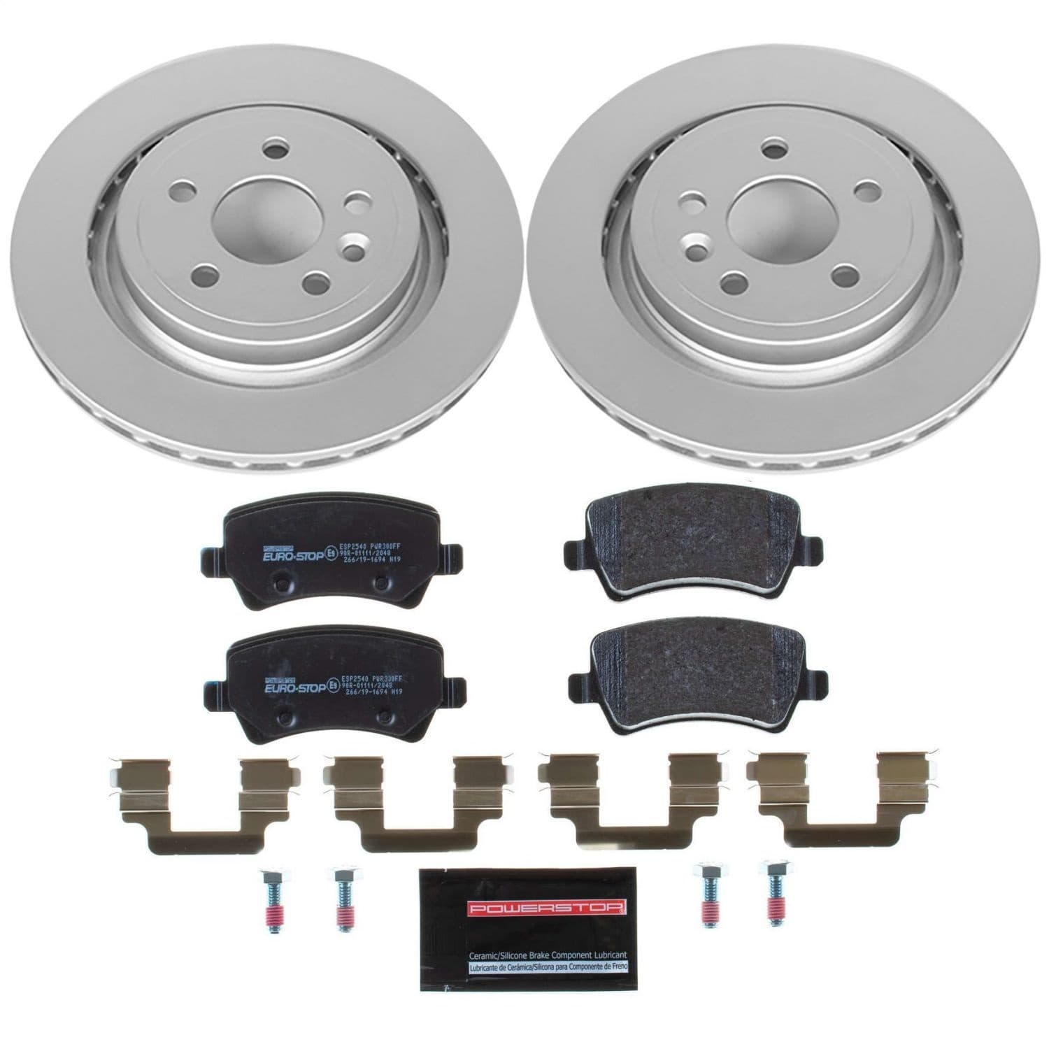 Power Stop - ESK4702 - Rear - Disc Brake Pad and Rotor Kit image 1