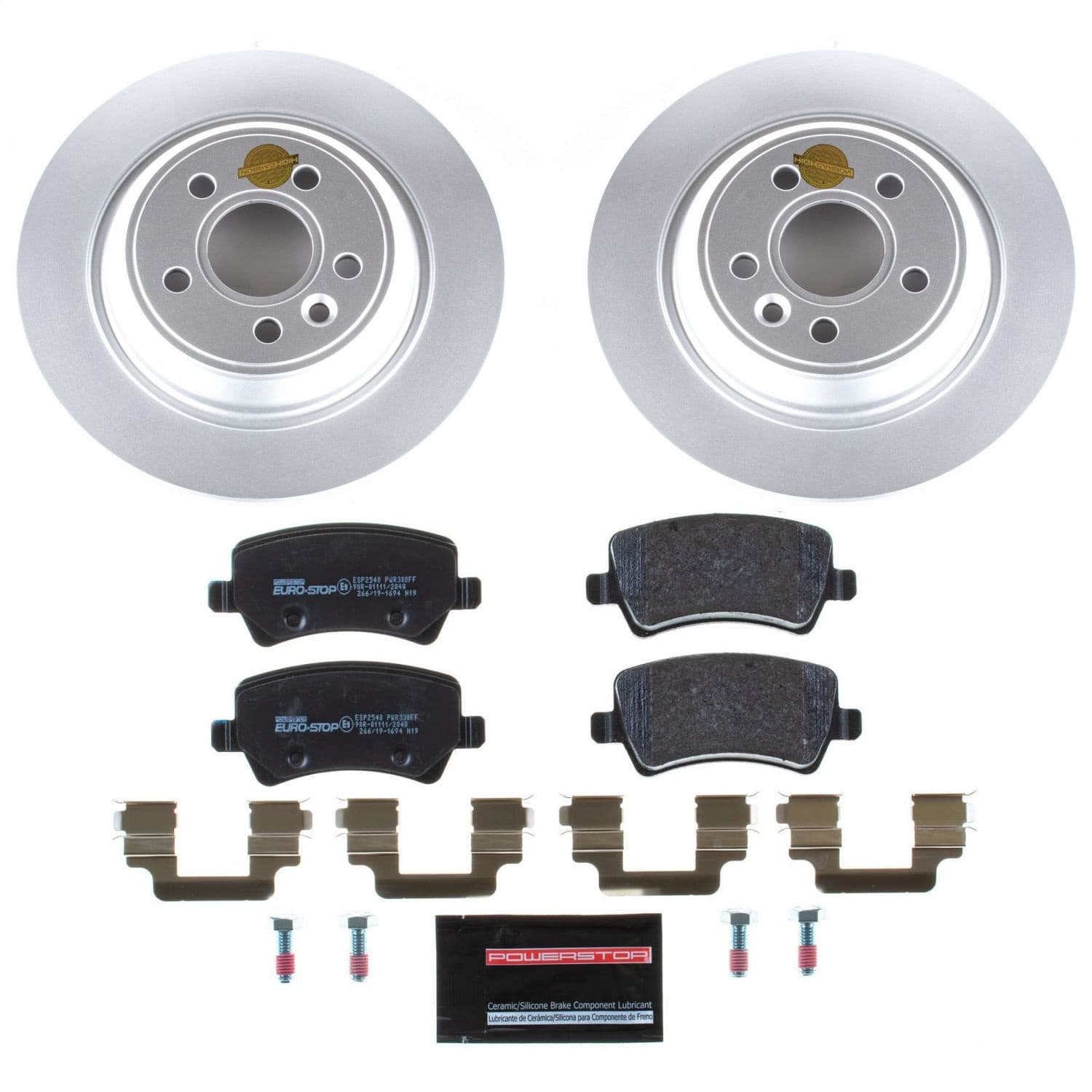 Power Stop - ESK4704 - Rear - Disc Brake Pad and Rotor Kit image 1