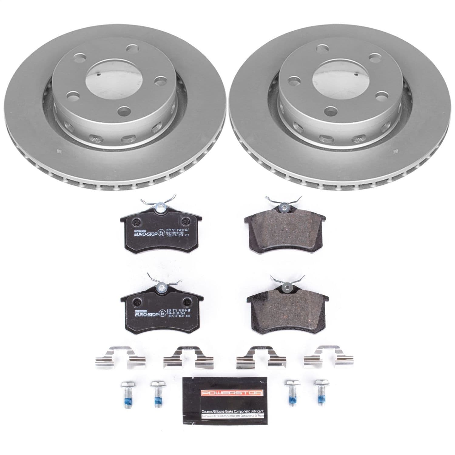 Power Stop - ESK4844 - Rear - Disc Brake Pad and Rotor Kit image 1