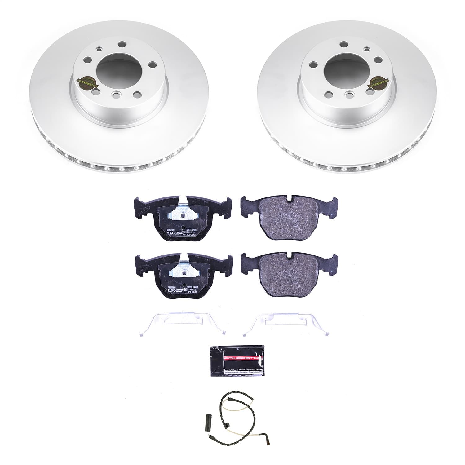 Power Stop - ESK508 - Front - Disc Brake Pad and Rotor Kit image 1