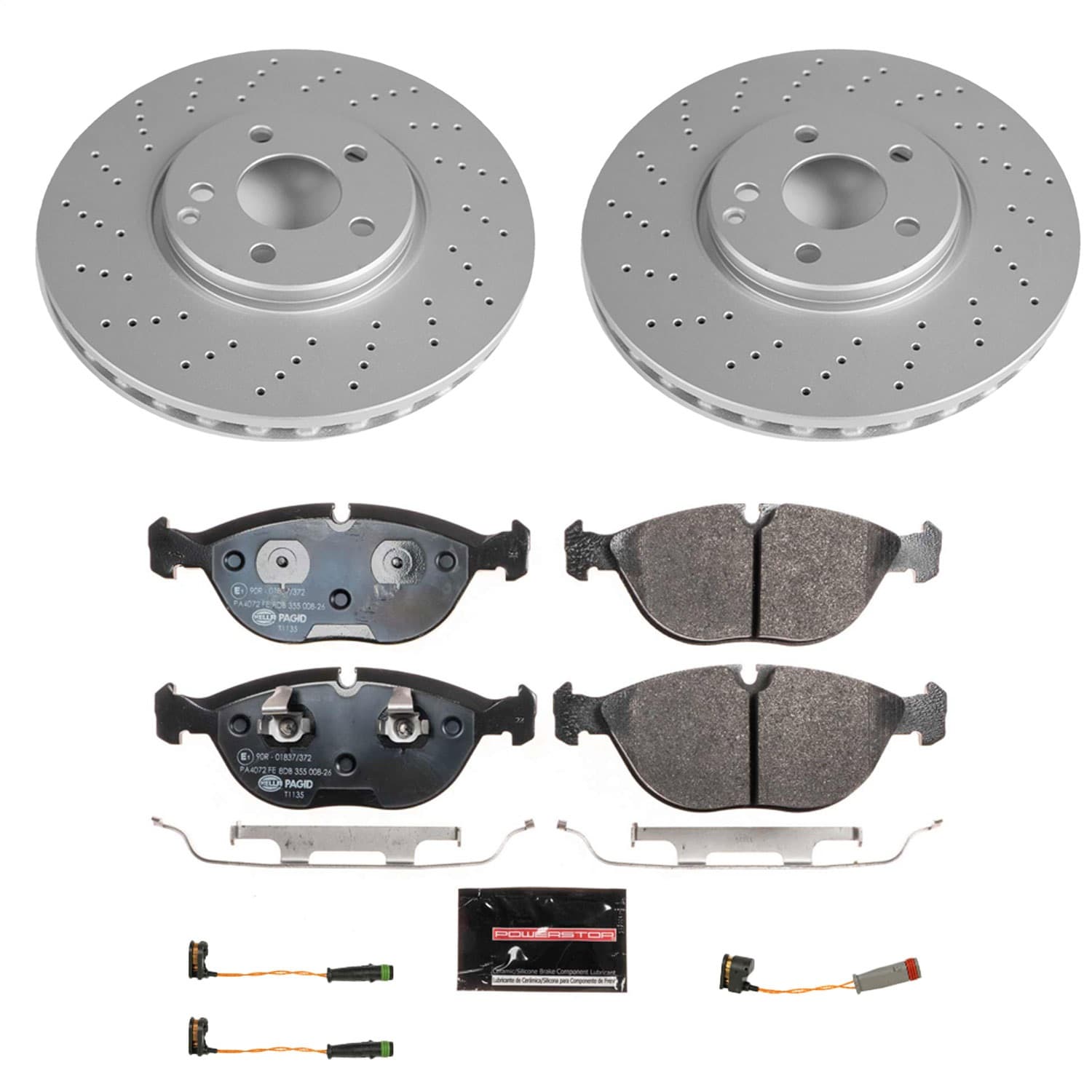 Power Stop - ESK5118 - Front - Disc Brake Pad and Rotor Kit image 1