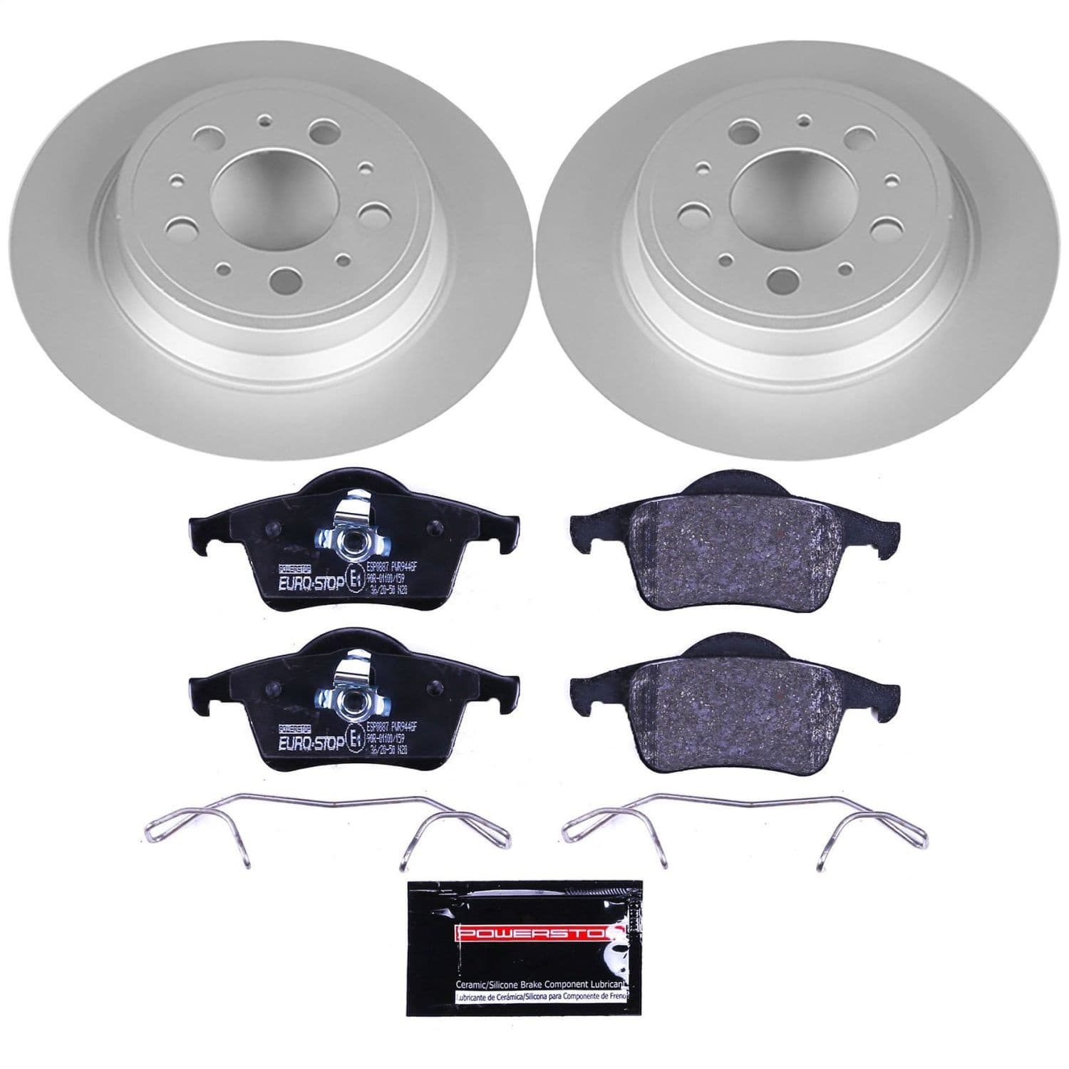 Power Stop - ESK5196 - Rear - Disc Brake Pad and Rotor Kit image 1