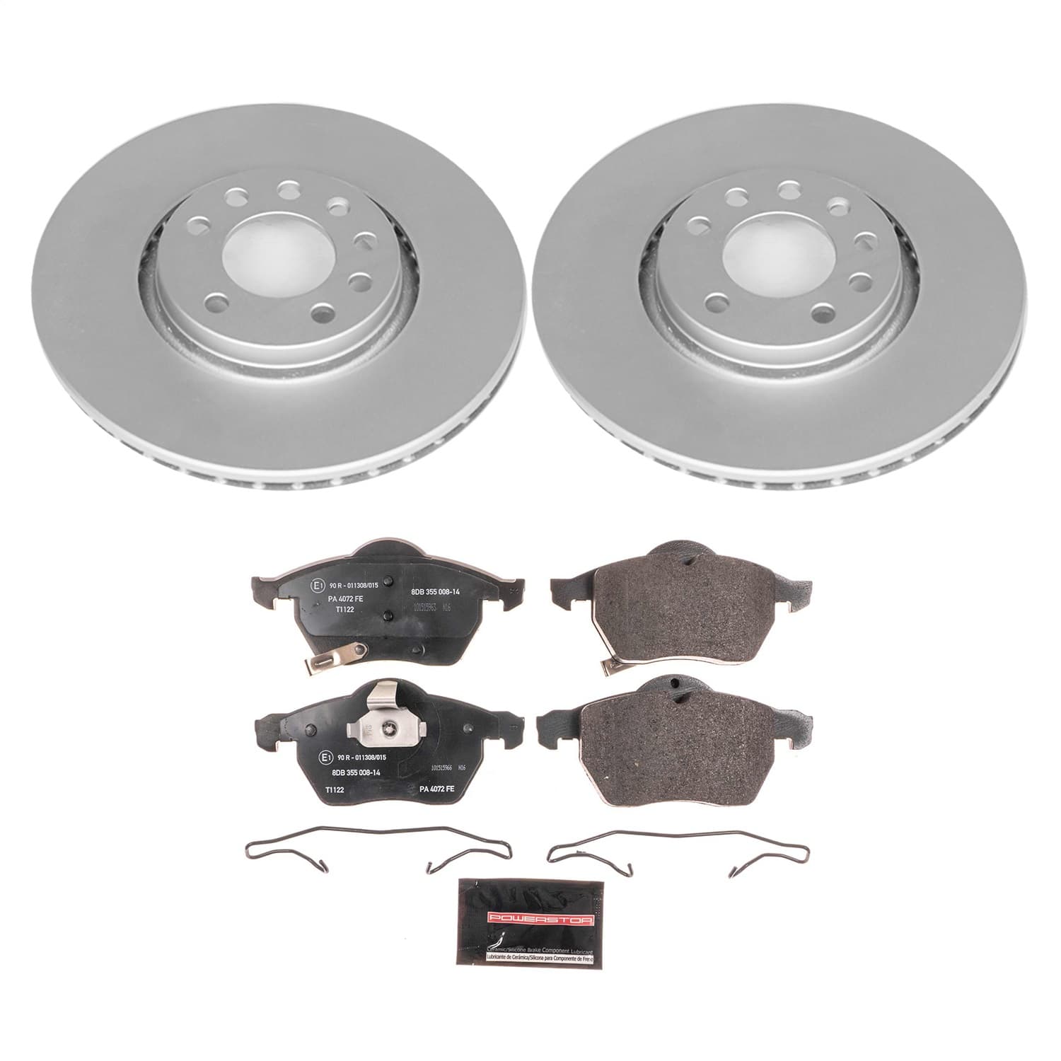 Power Stop - ESK5218 - Front - Disc Brake Pad and Rotor Kit image 1