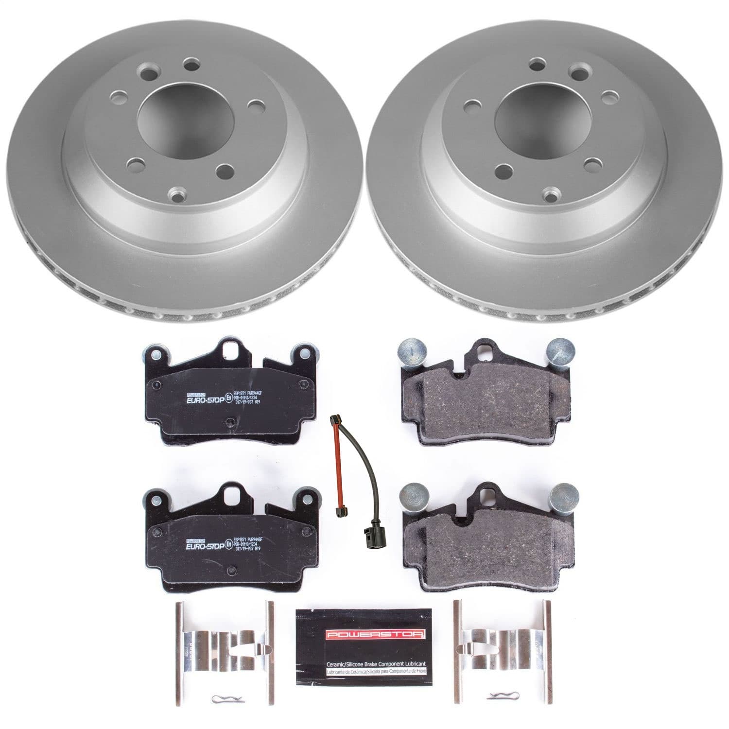 Power Stop - ESK5312 - Rear - Disc Brake Pad and Rotor Kit image 1