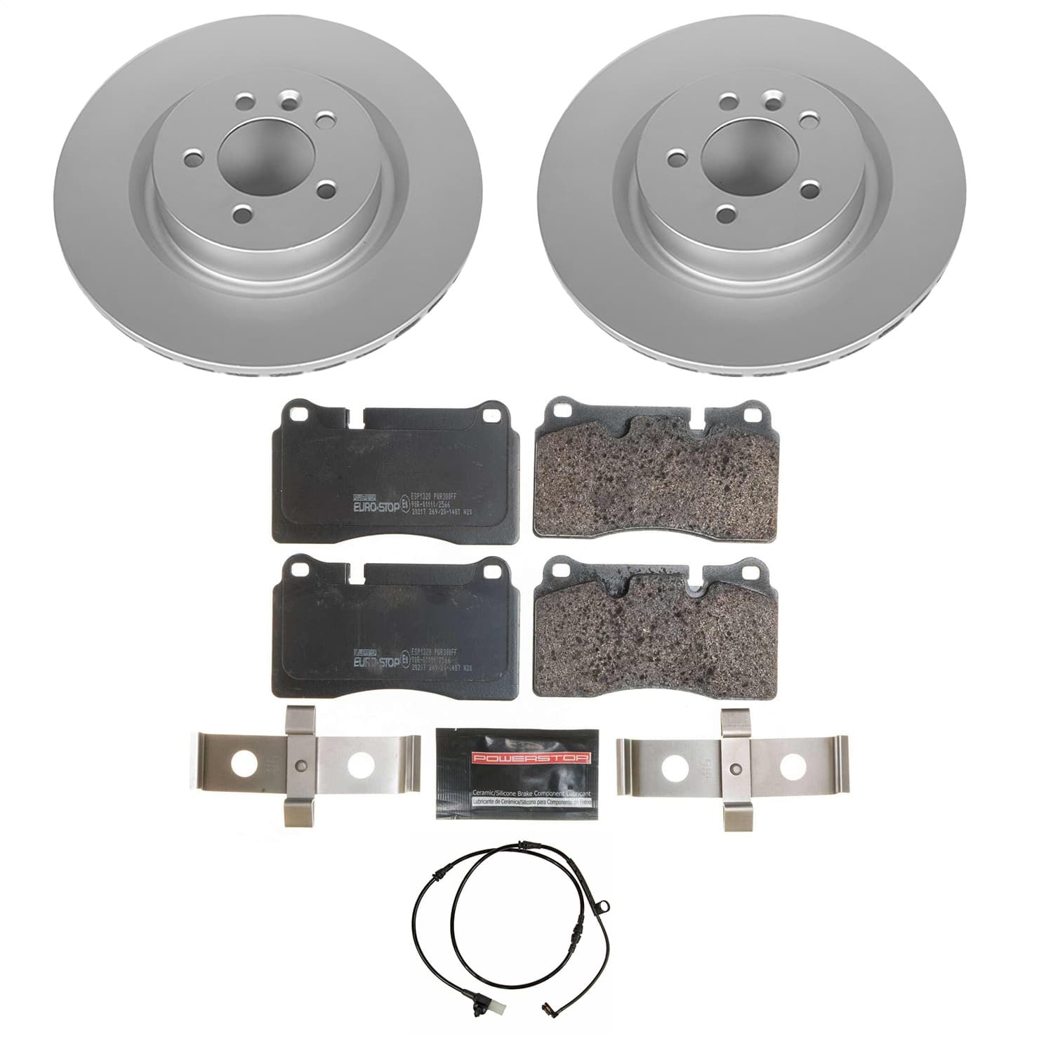 Power Stop - ESK5422 - Front - Disc Brake Pad and Rotor Kit image 1