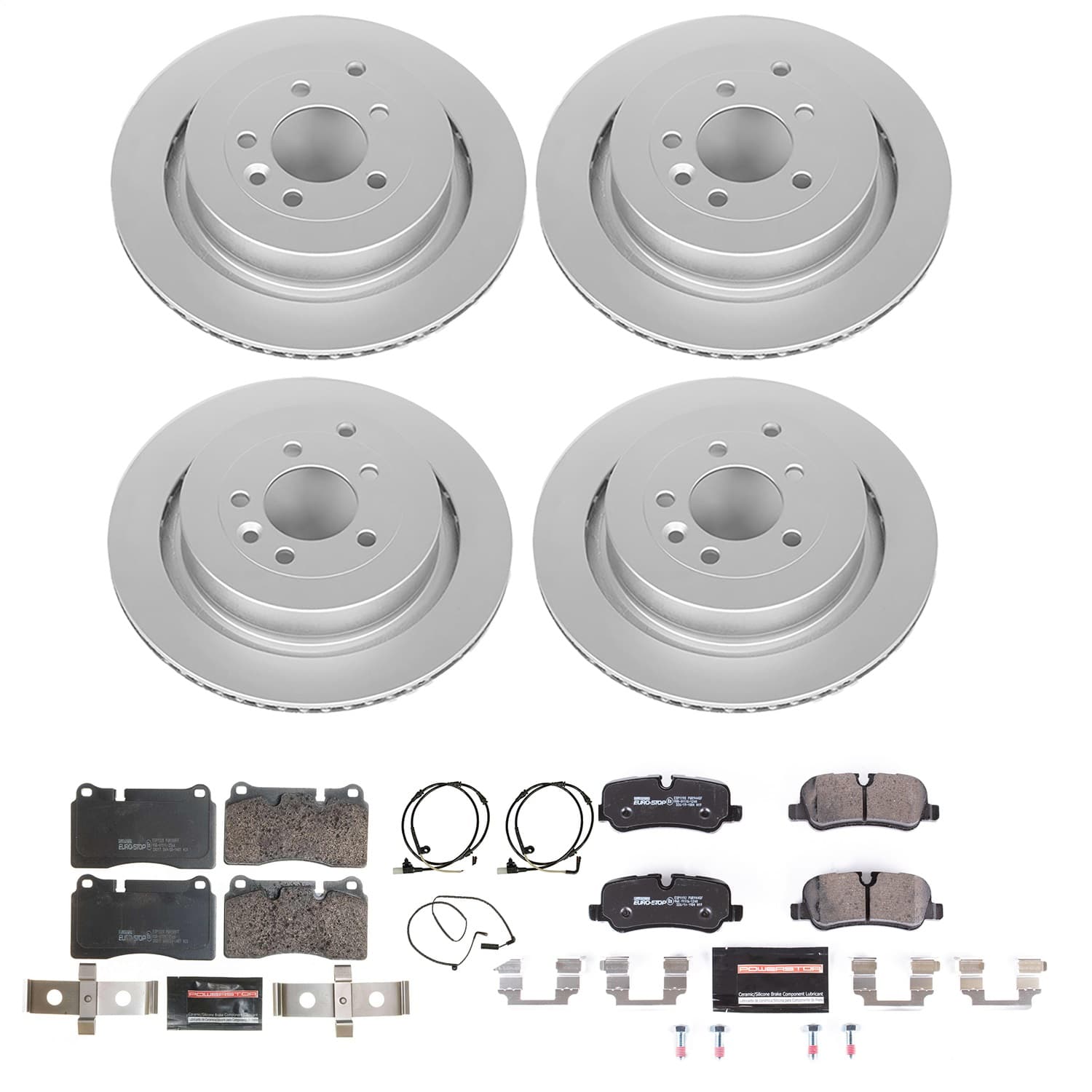 Power Stop - ESK5443 - Front and Rear - Disc Brake Pad and Rotor Kit image 1