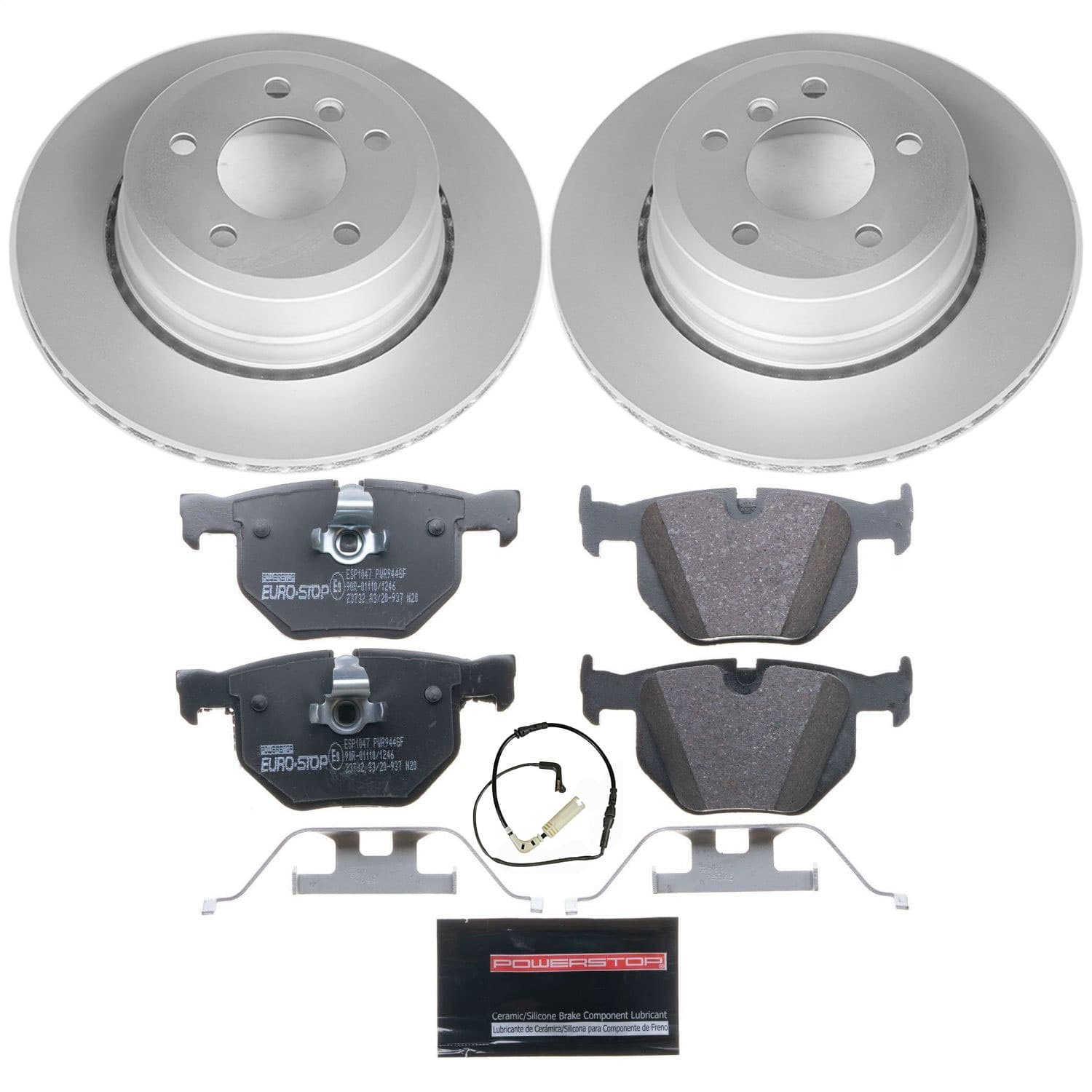 Power Stop - ESK5491 - Rear - Disc Brake Pad and Rotor Kit image 1