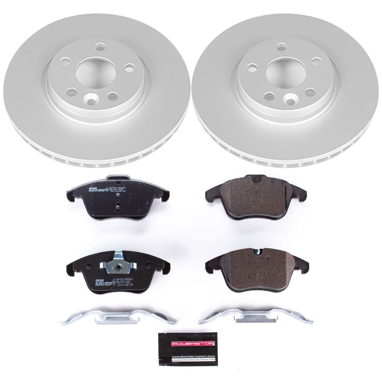Power Stop - ESK5608 - Front - Disc Brake Pad and Rotor Kit image 1