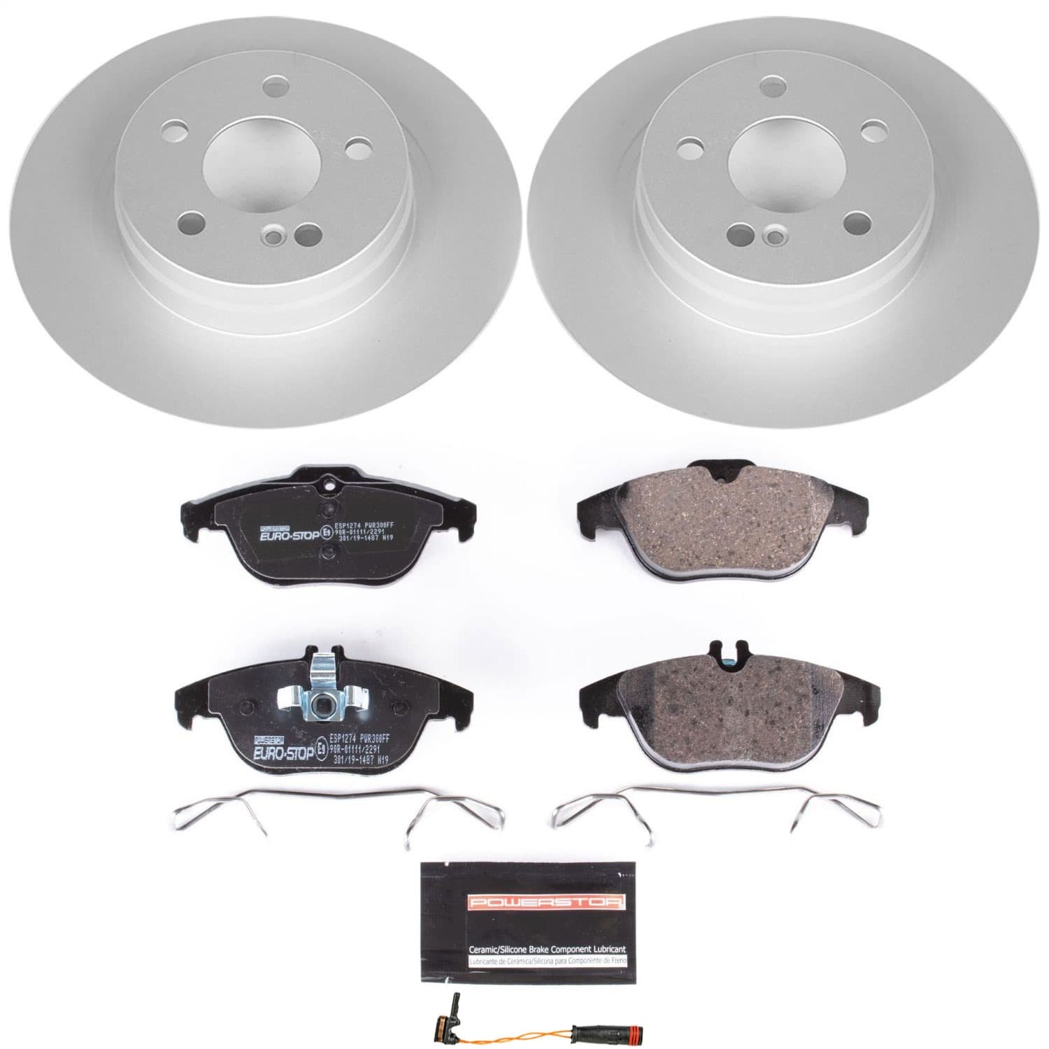 Power Stop - ESK5625 - Rear - Disc Brake Pad and Rotor Kit image 1