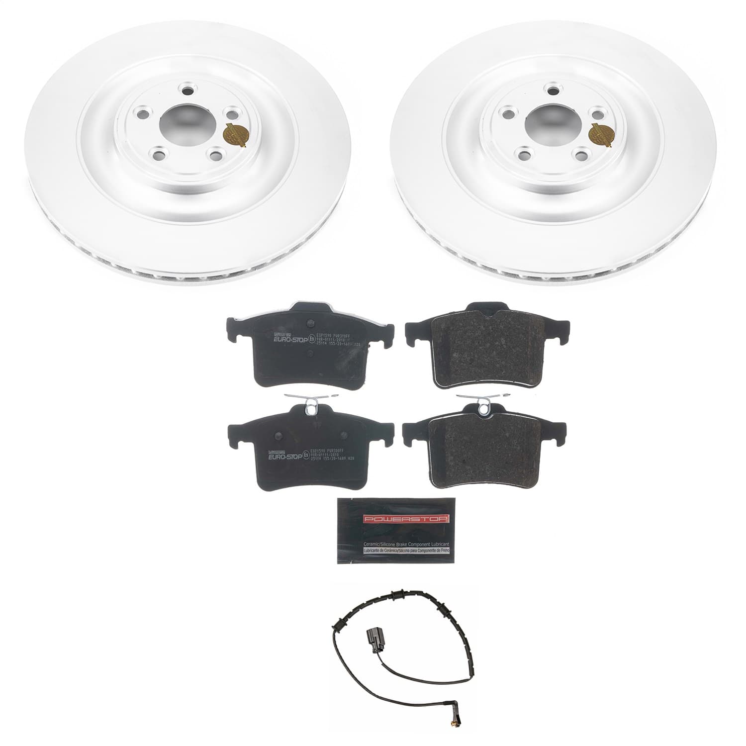 Power Stop - ESK5649 - Rear - Disc Brake Pad and Rotor Kit image 1