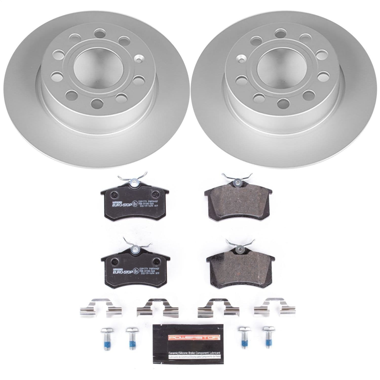 Power Stop - ESK5671 - Rear - Disc Brake Pad and Rotor Kit image 1