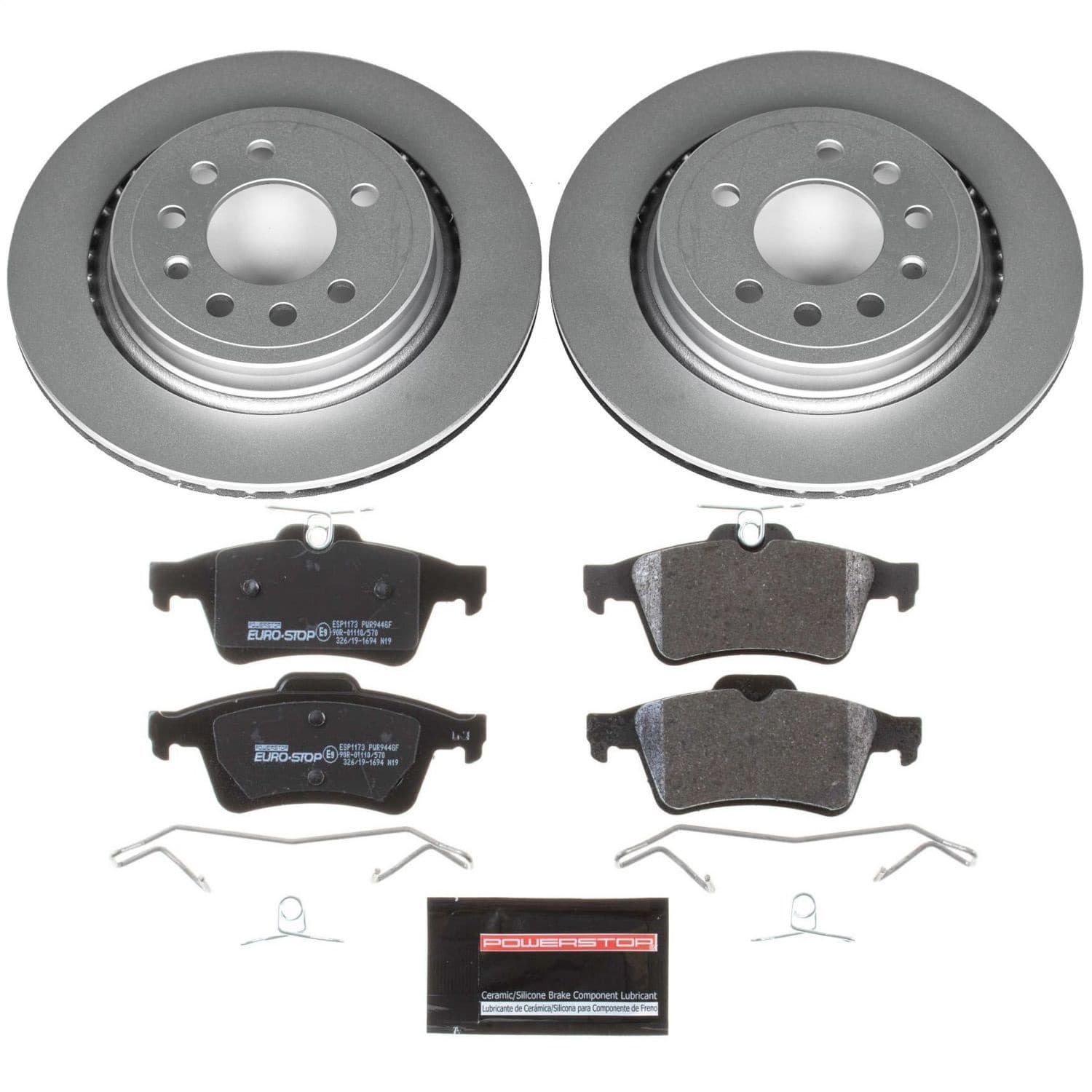 Power Stop - ESK5698 - Rear - Disc Brake Pad and Rotor Kit image 1