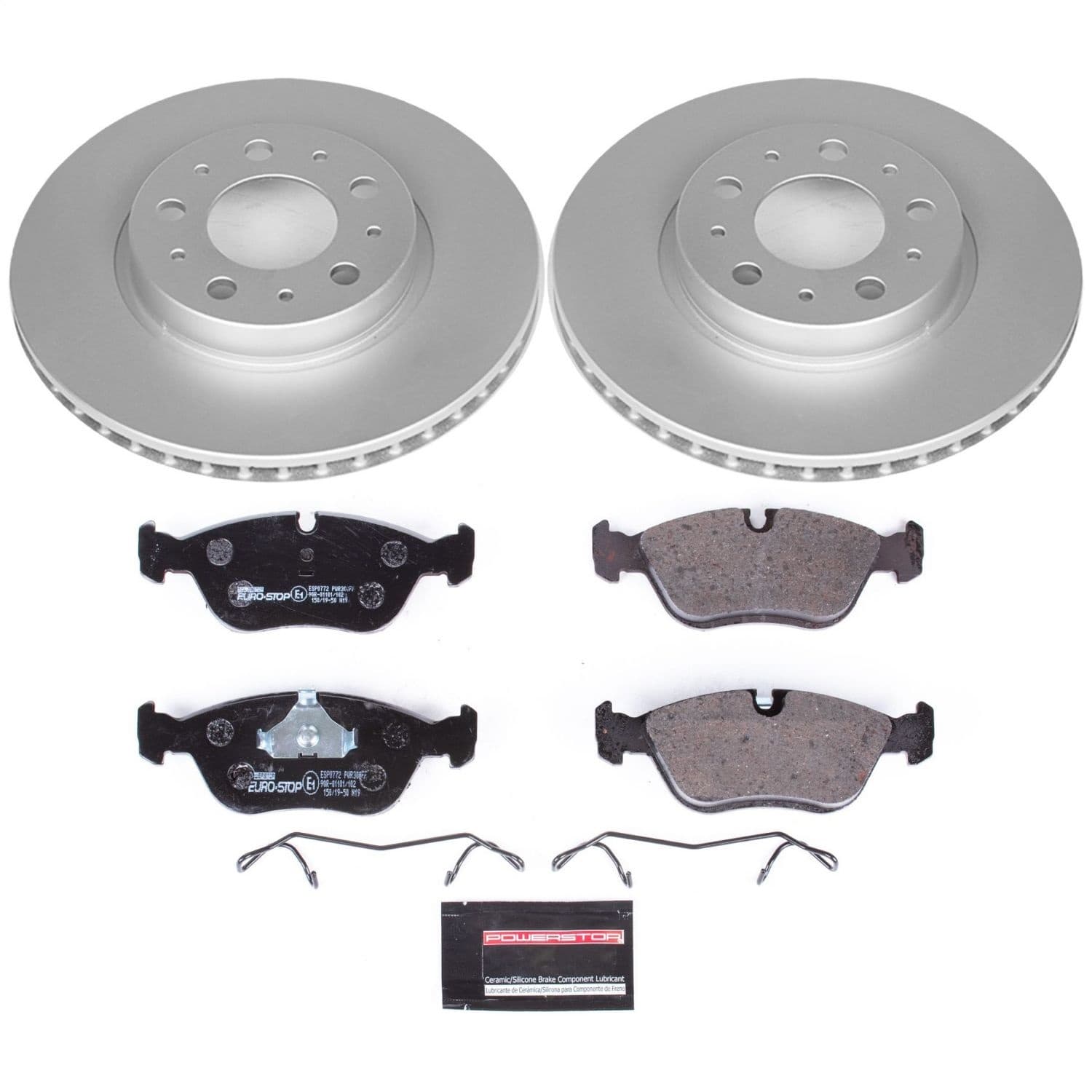 Power Stop - ESK572 - Front - Disc Brake Pad and Rotor Kit image 1