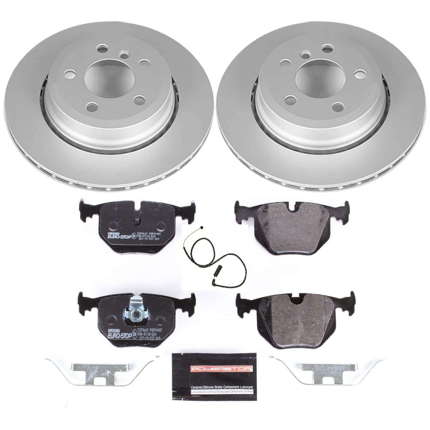 Power Stop - ESK5738 - Rear - Disc Brake Pad and Rotor Kit image 1