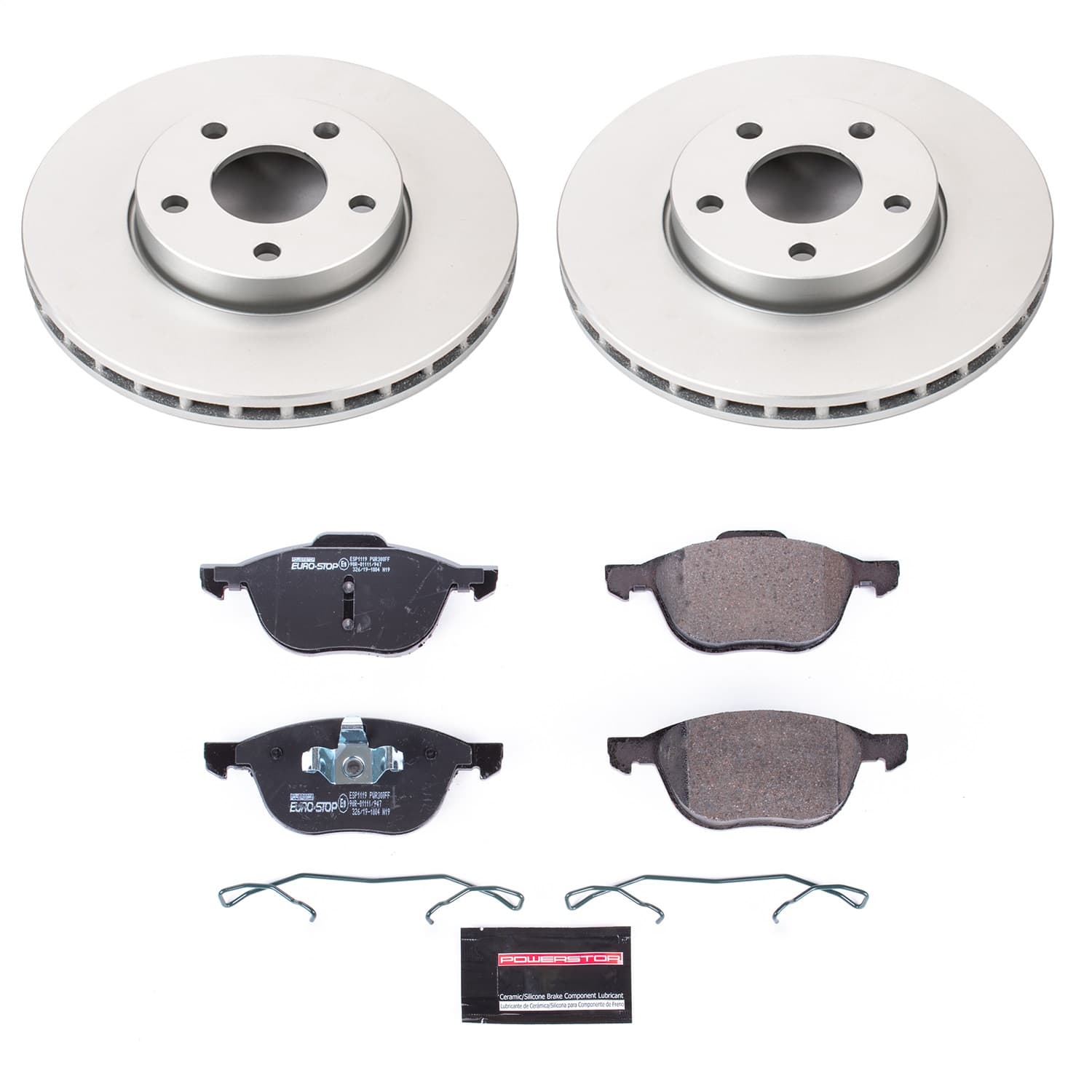 Power Stop - ESK5976 - Front - Disc Brake Pad and Rotor Kit image 1