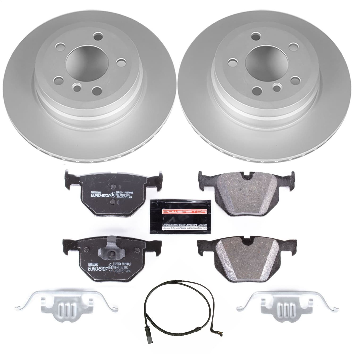 Power Stop - ESK5984 - Rear - Disc Brake Pad and Rotor Kit image 1