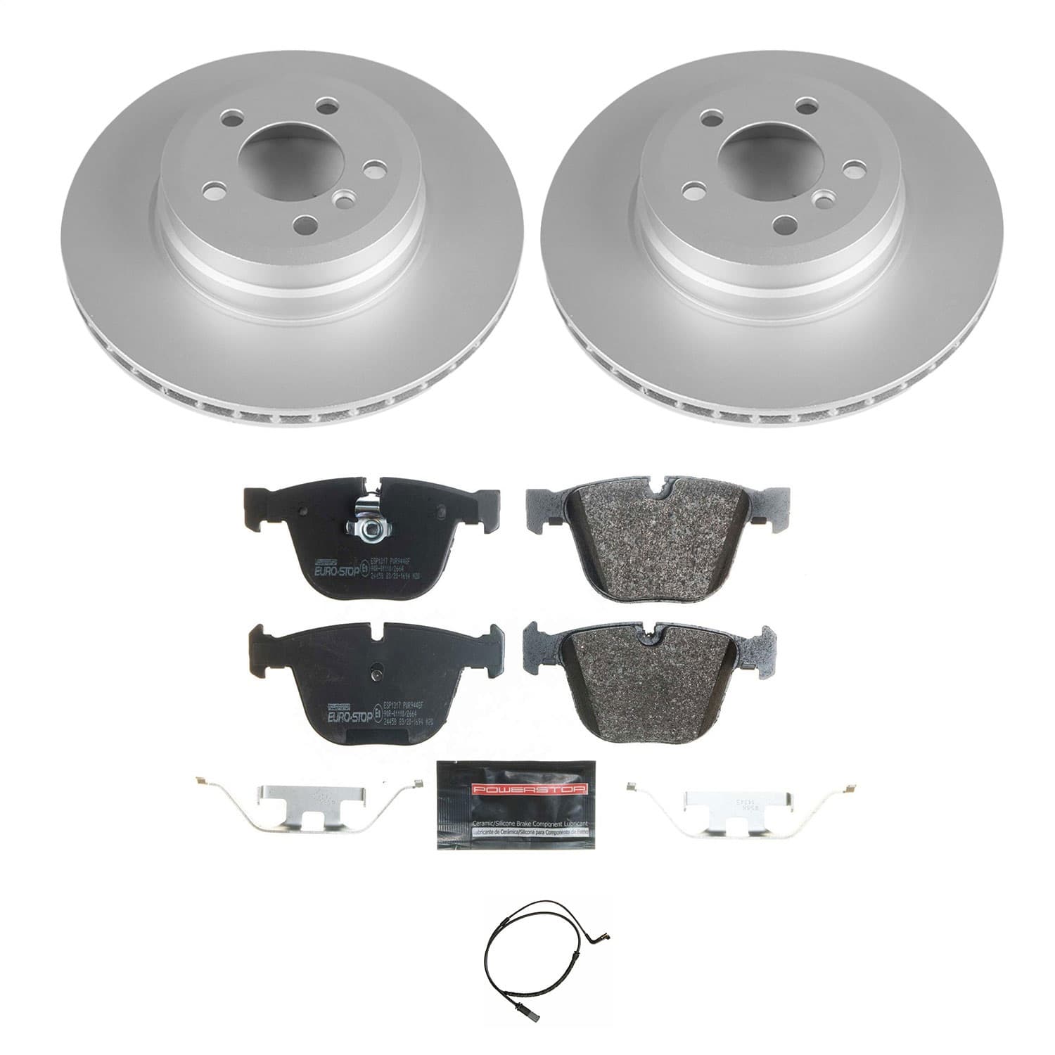 Power Stop - ESK5985 - Rear - Disc Brake Pad and Rotor Kit image 1