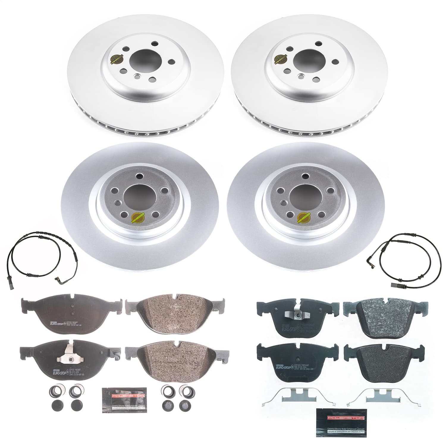 Power Stop - ESK6013 - Front and Rear - Disc Brake Pad and Rotor Kit image 1