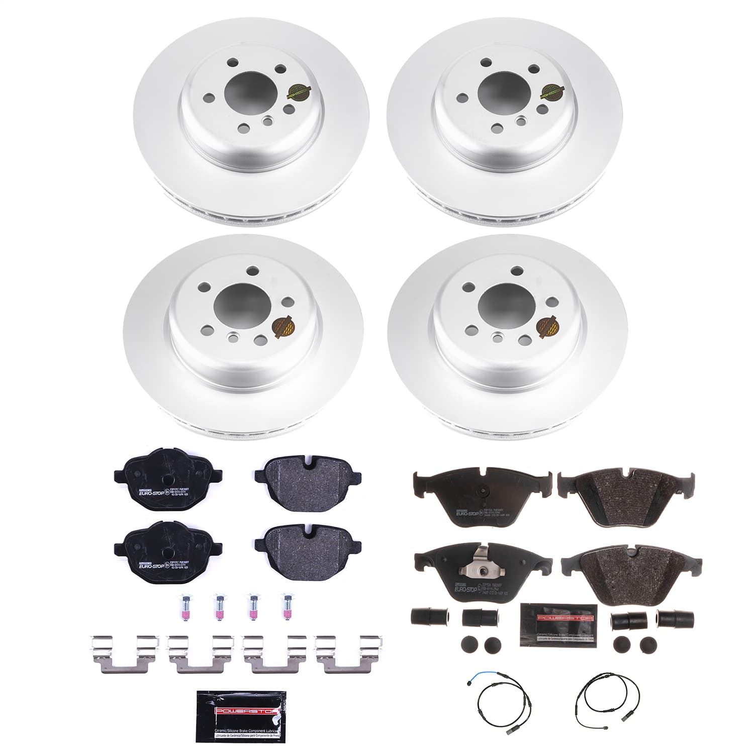 Power Stop - ESK6023 - Front and Rear - Disc Brake Pad and Rotor Kit image 1