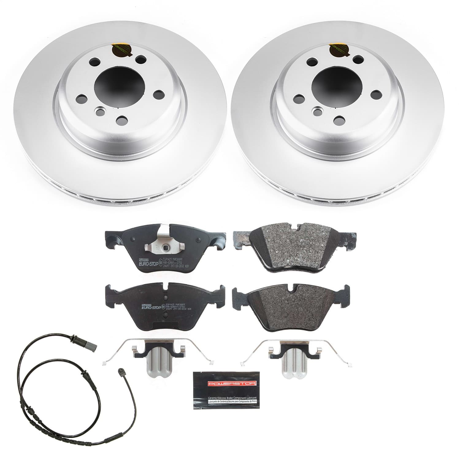 Power Stop - ESK6032 - Front - Disc Brake Pad and Rotor Kit image 1