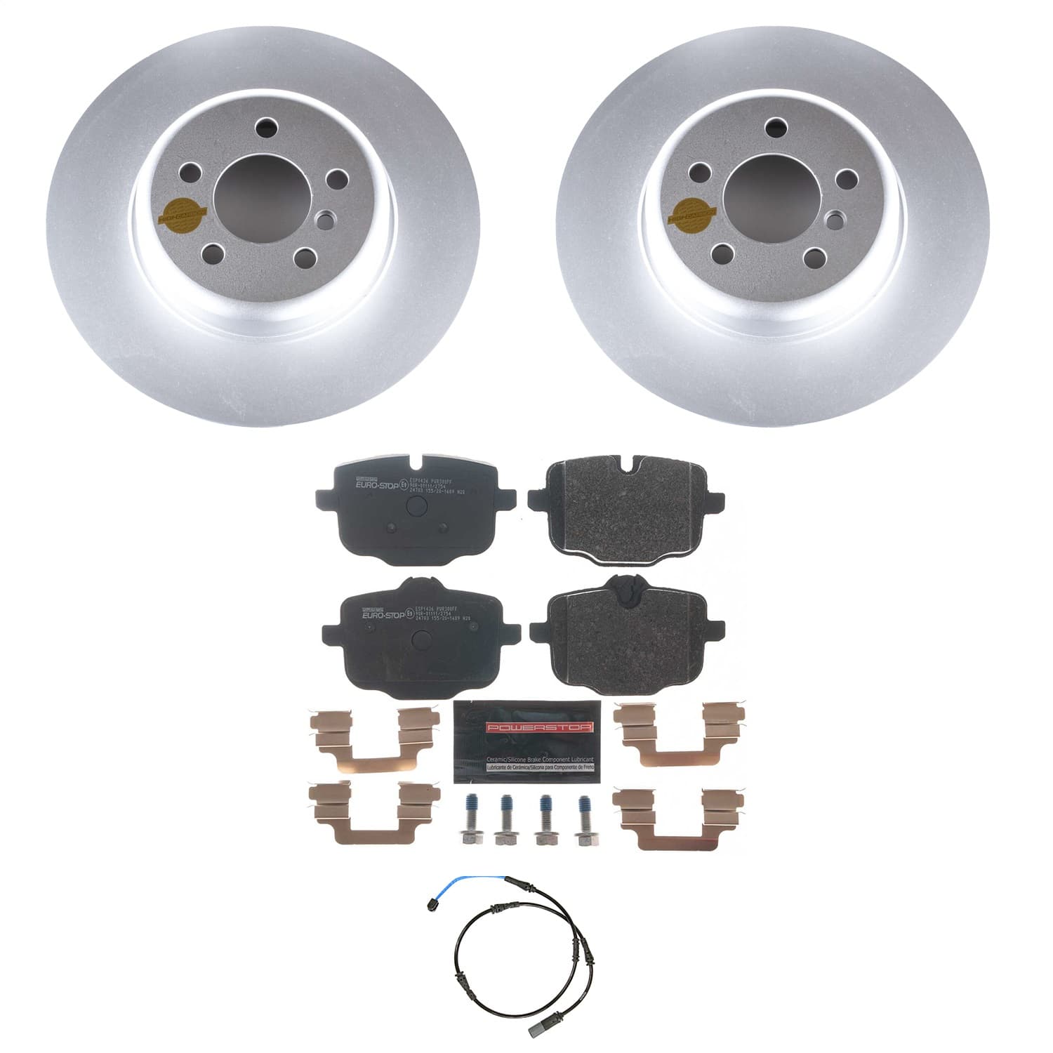 Power Stop - ESK6037 - Rear - Disc Brake Pad and Rotor Kit image 1