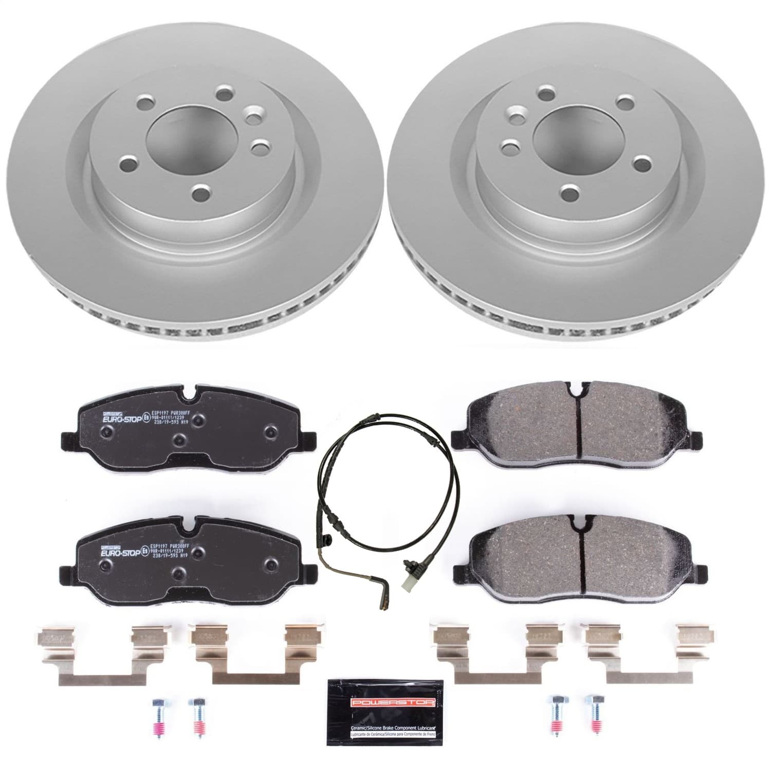 Power Stop - ESK6047 - Front - Disc Brake Pad and Rotor Kit image 1