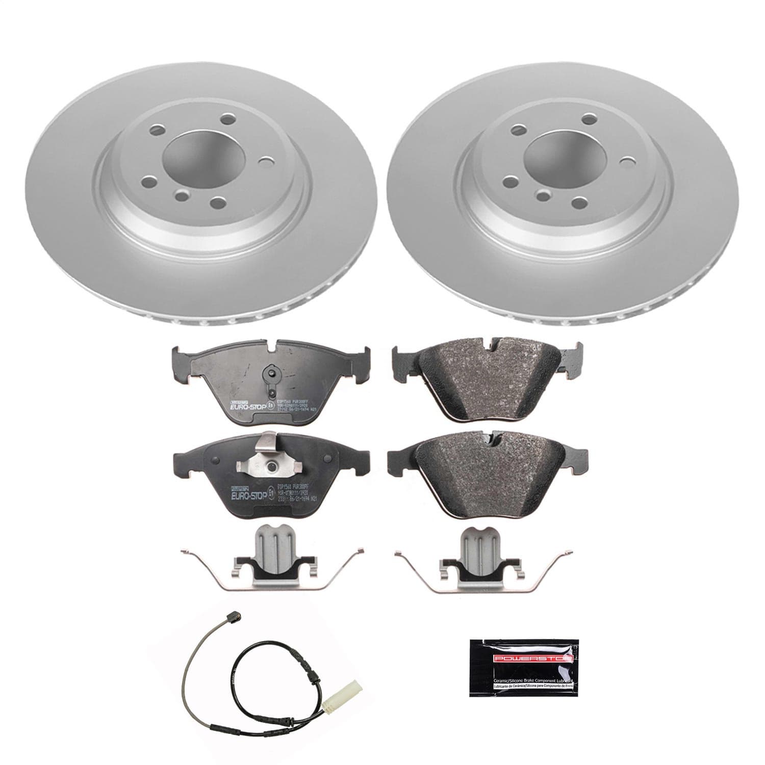 Power Stop - ESK6055 - Front - Disc Brake Pad and Rotor Kit image 1