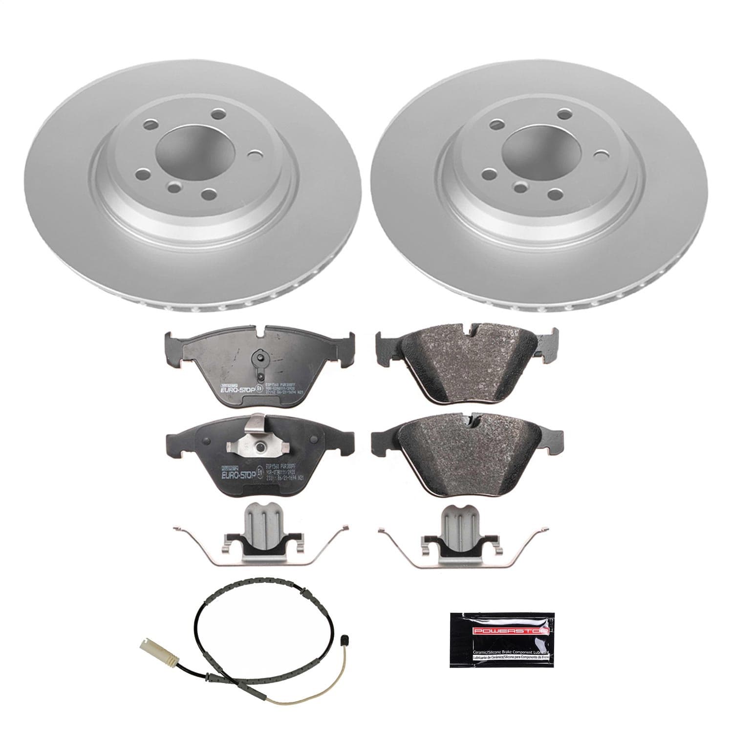 Power Stop - ESK6058 - Front - Disc Brake Pad and Rotor Kit image 1