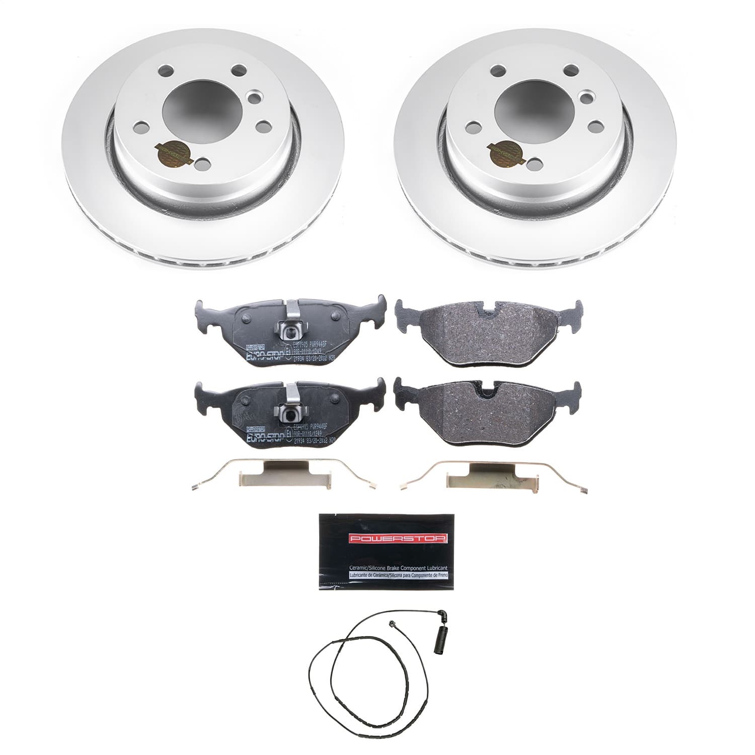 Power Stop - ESK613 - Rear - Disc Brake Pad and Rotor Kit image 1
